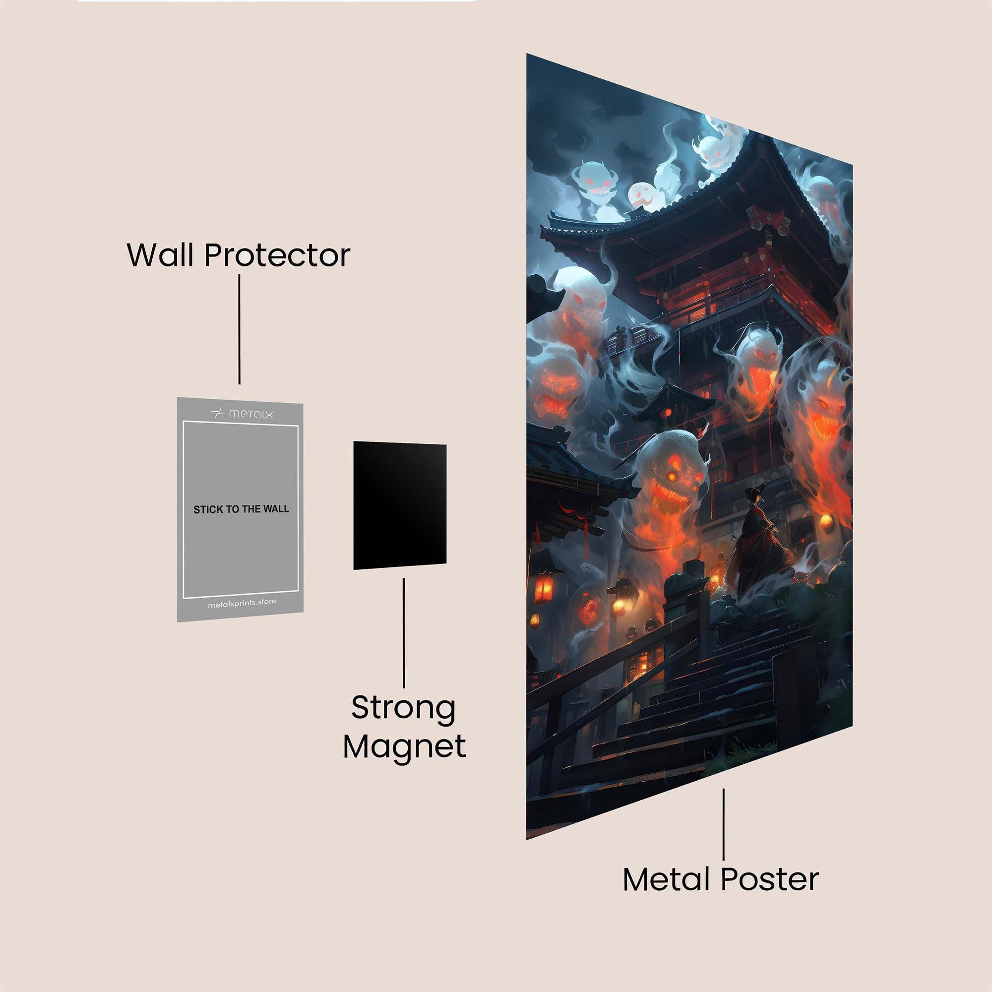 Pagoda Phantoms Safe Wall Magnetic / M