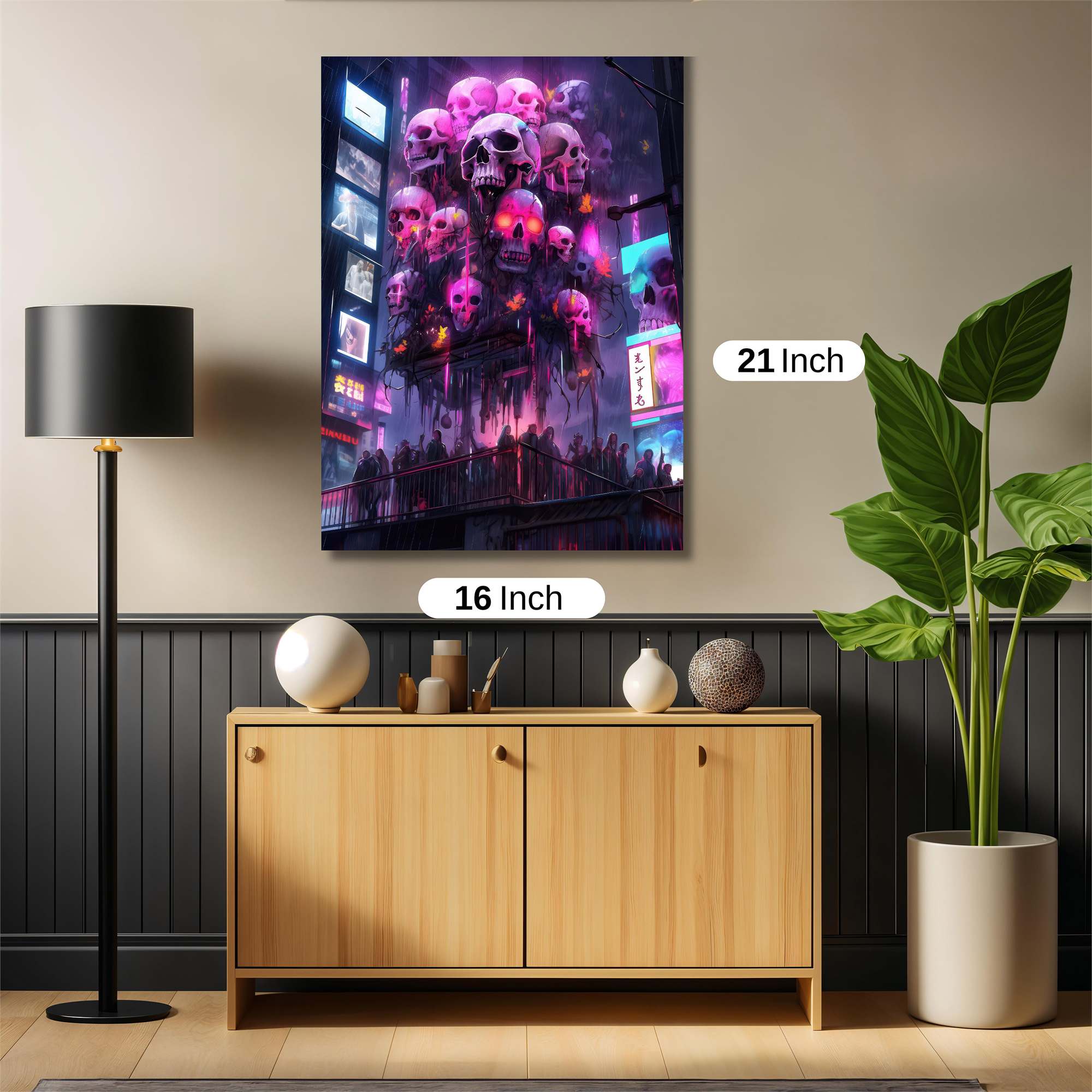 Skull Spectacle Safe Wall Magnetic / M