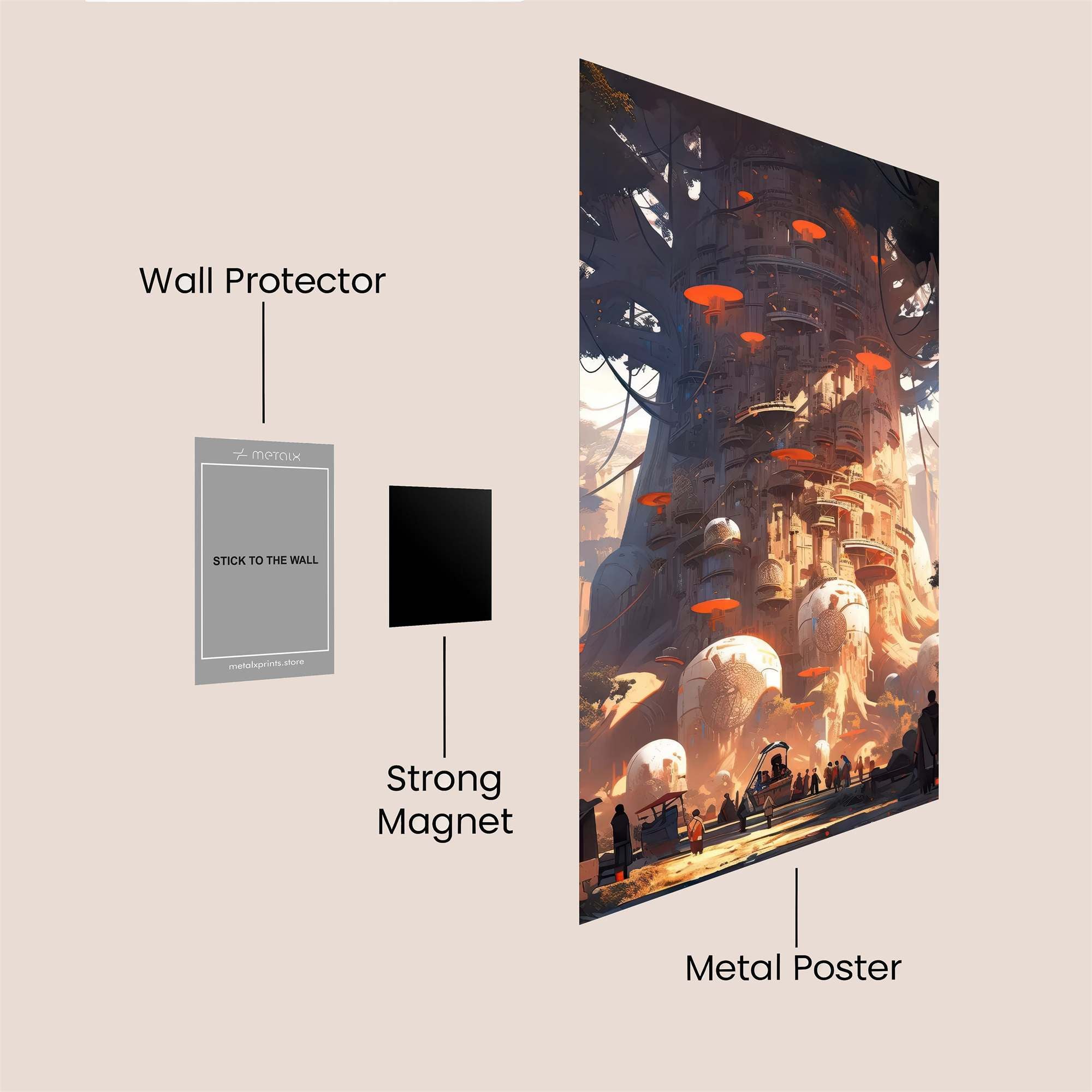 GiantWonder Safe Wall Magnetic / M