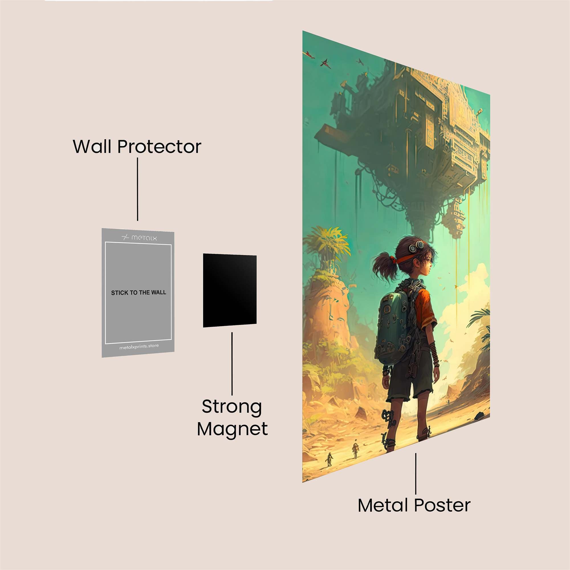 Skyward Adventure Safe Wall Magnetic / M