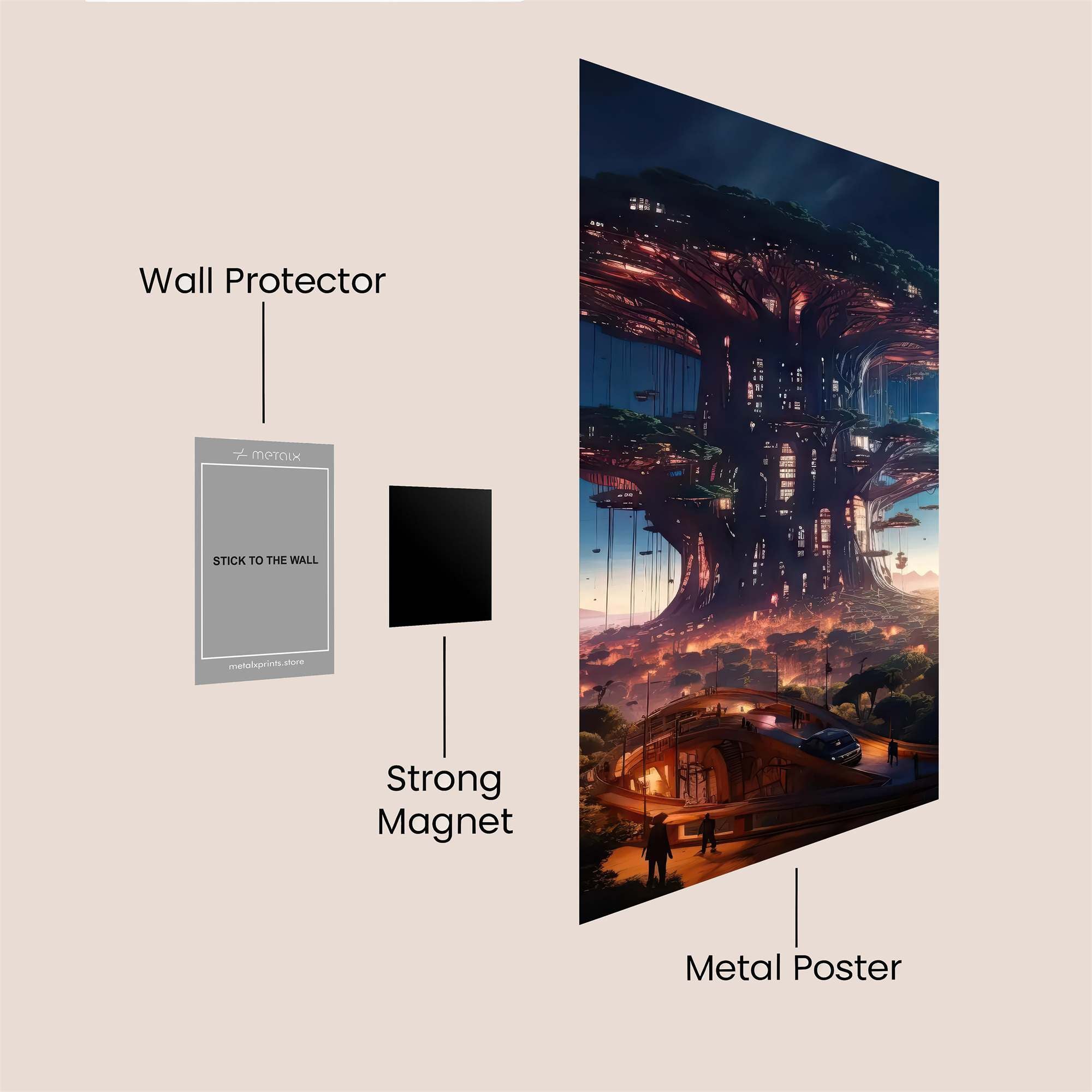 Tree Haven Safe Wall Magnetic / M