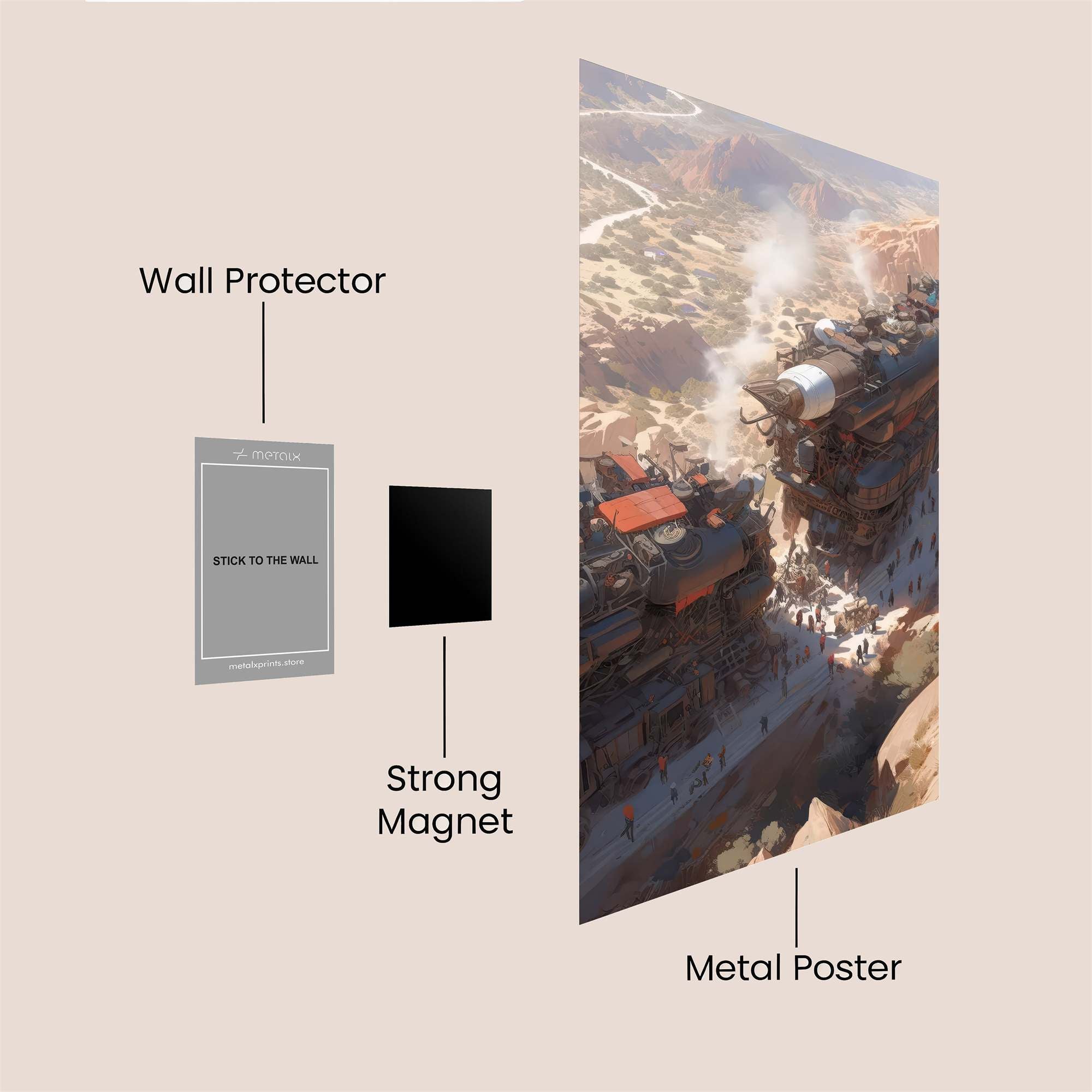 Skyward Haven Safe Wall Magnetic / M