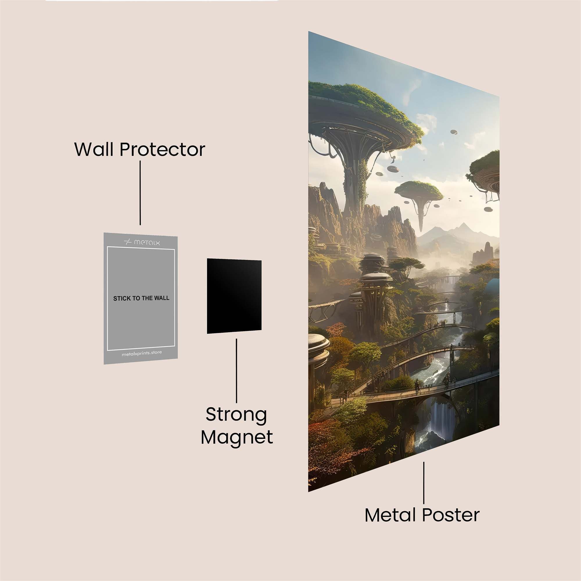 Pandora Serenity Safe Wall Magnetic / M