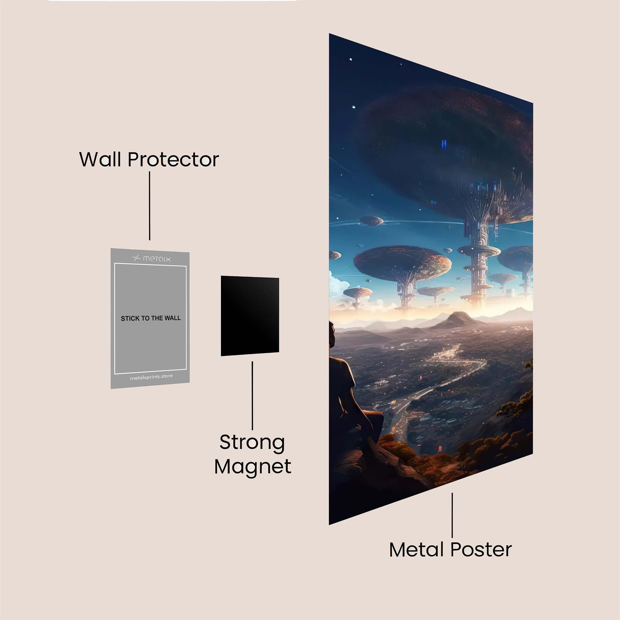 Alien Serenity Safe Wall Magnetic / M