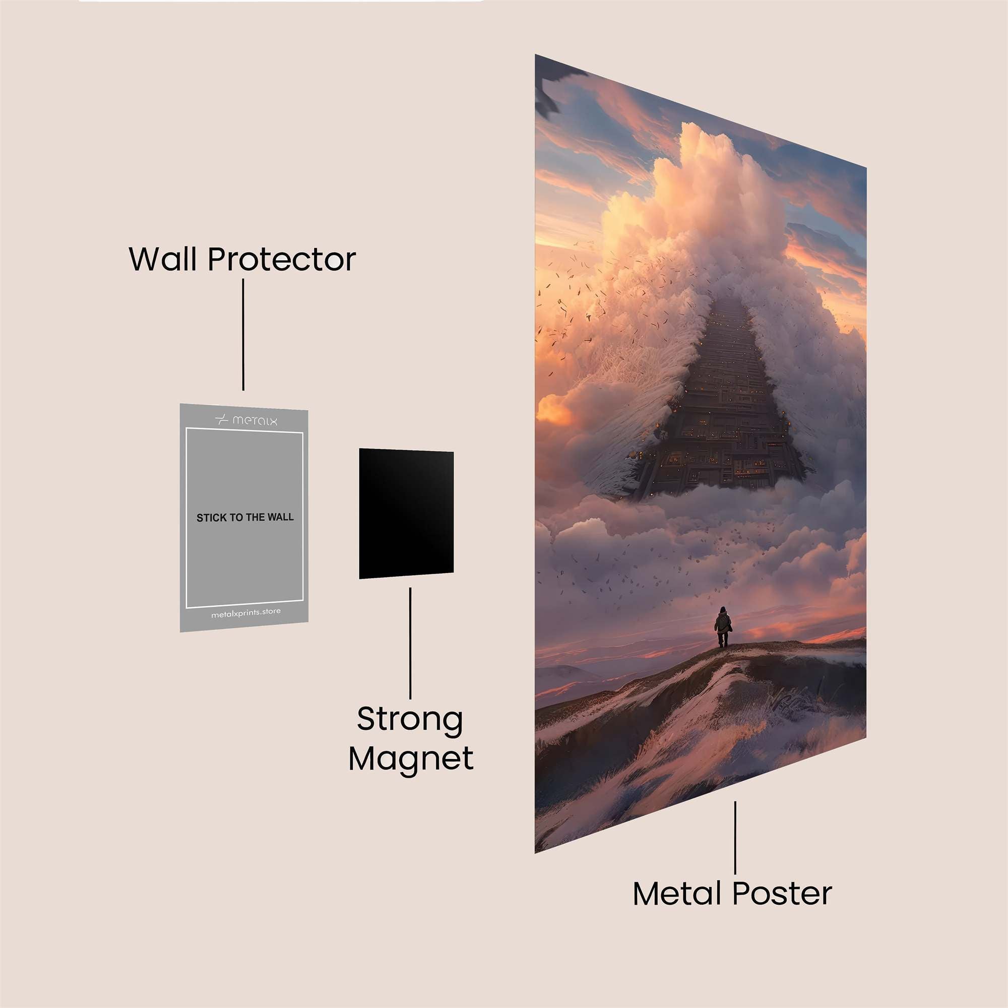 Pyramid Dream Safe Wall Magnetic / M