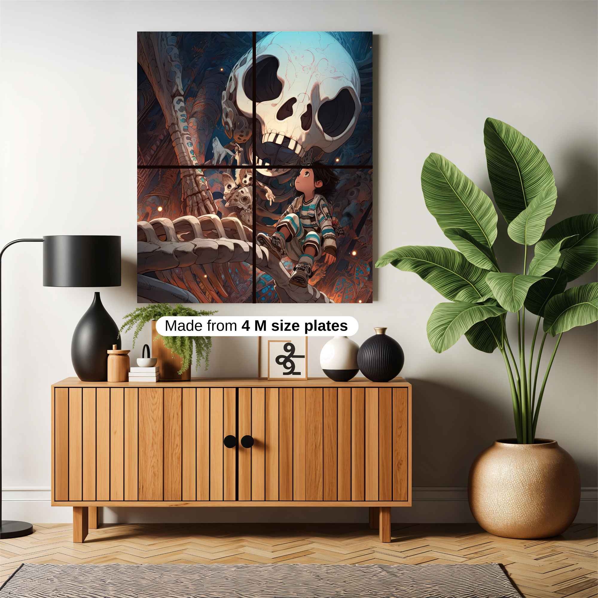 Skull Wonder Safe Wall Magnetic / M