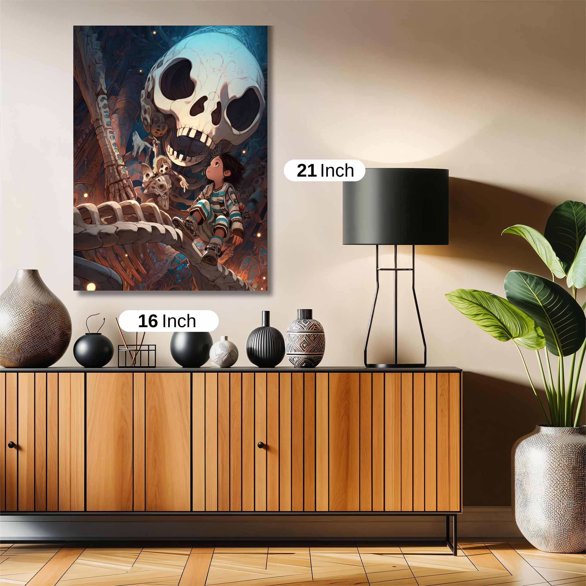 Skull Wonder Safe Wall Magnetic / M