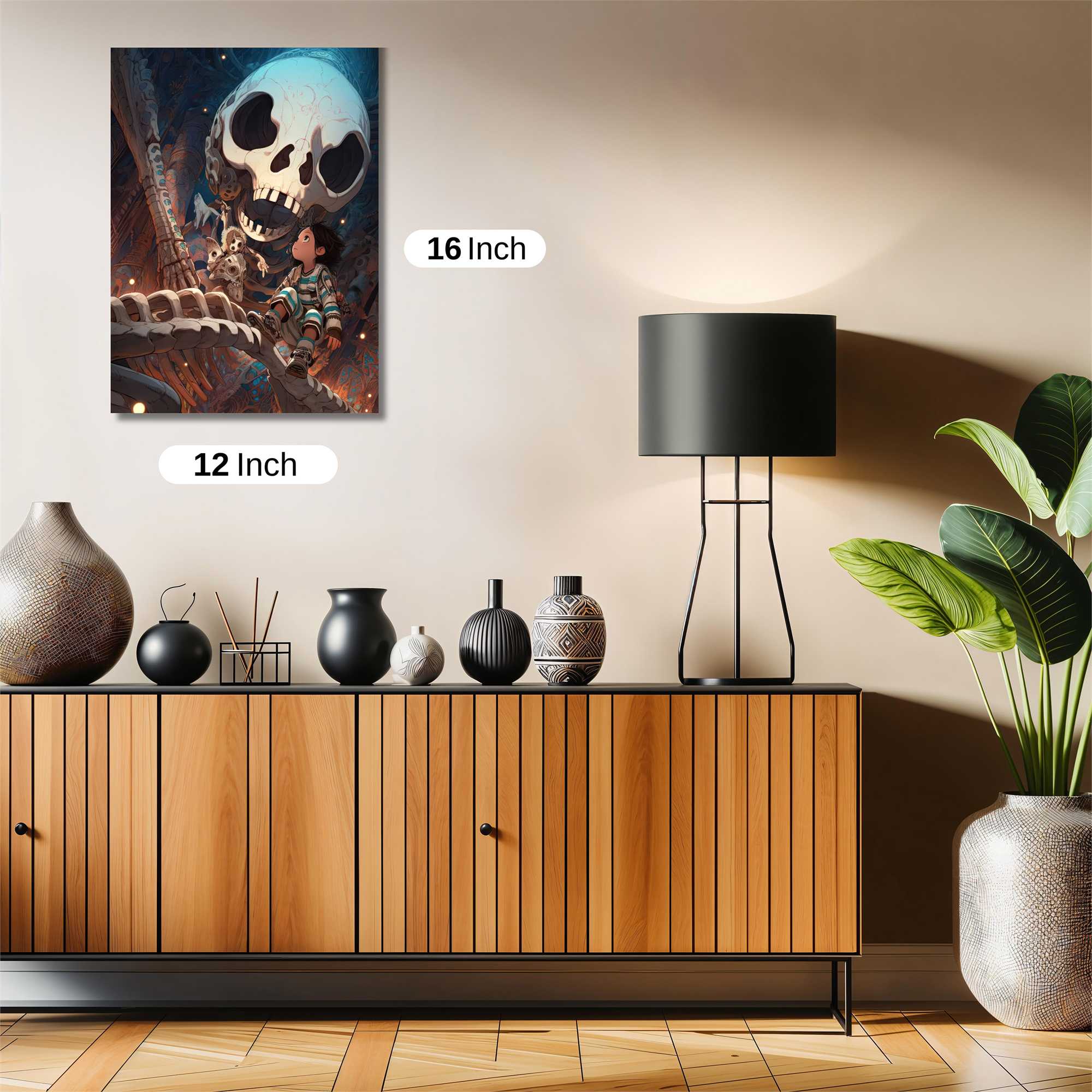 Skull Wonder Safe Wall Magnetic / M