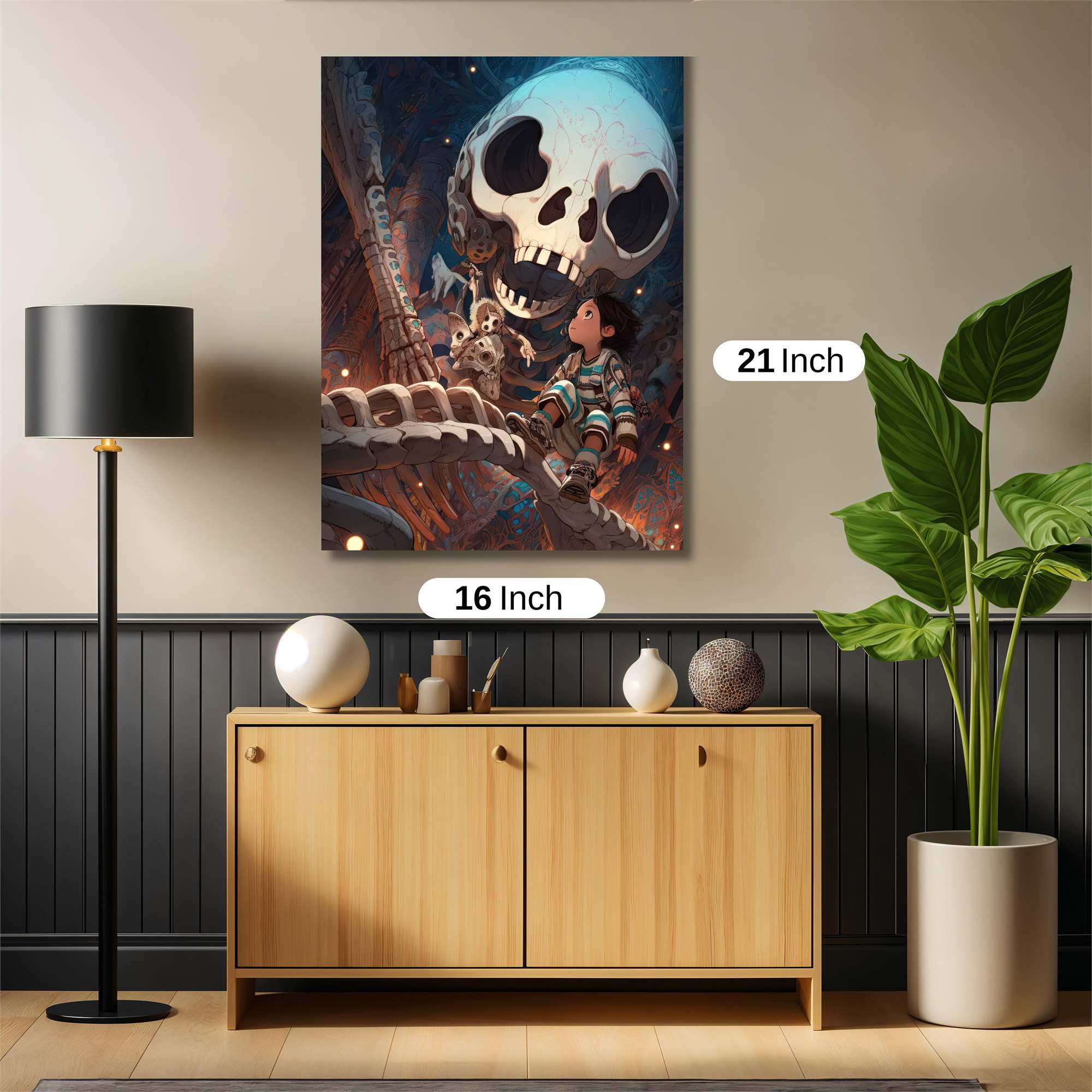 Skull Wonder Safe Wall Magnetic / M
