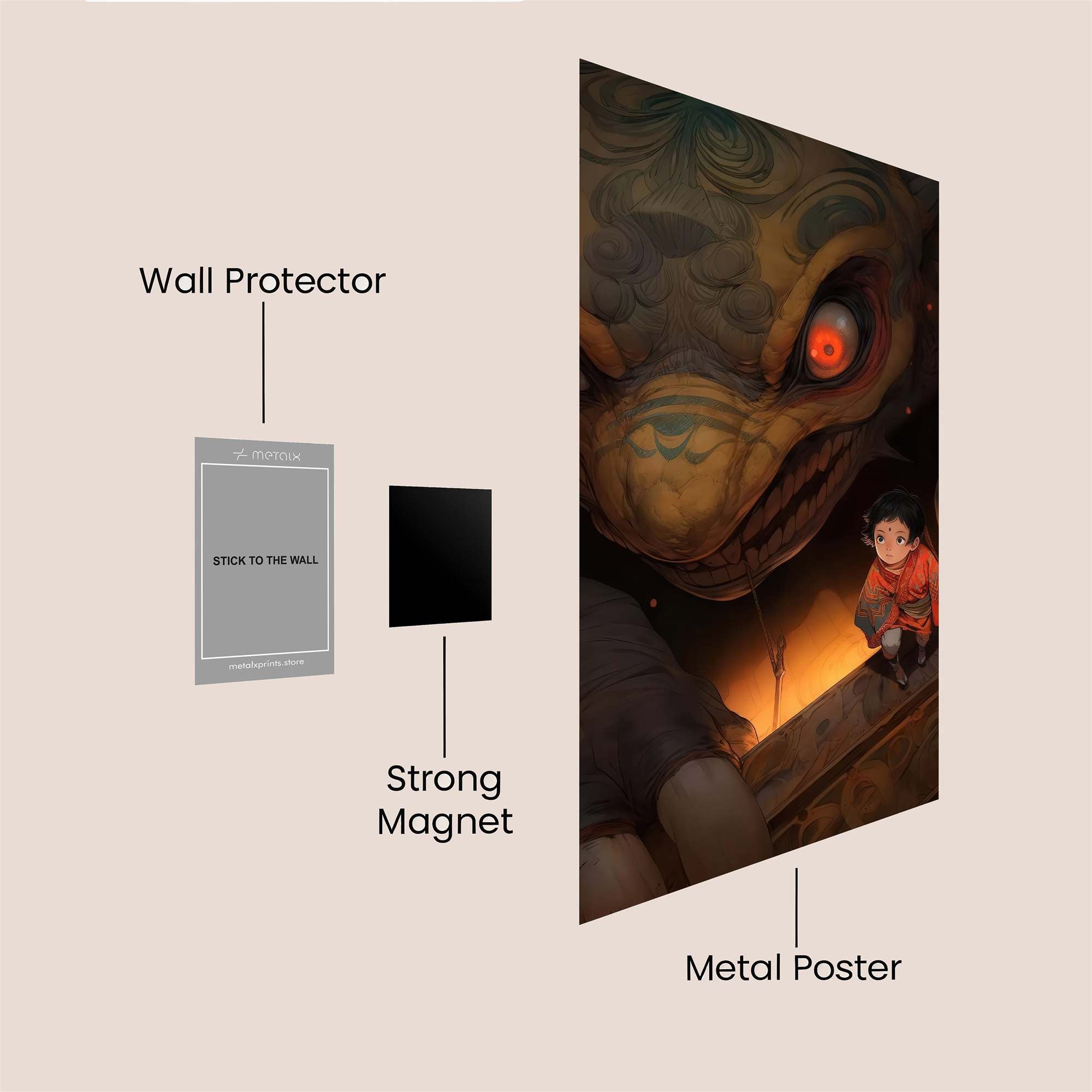 Chihiro Courageous Safe Wall Magnetic / M