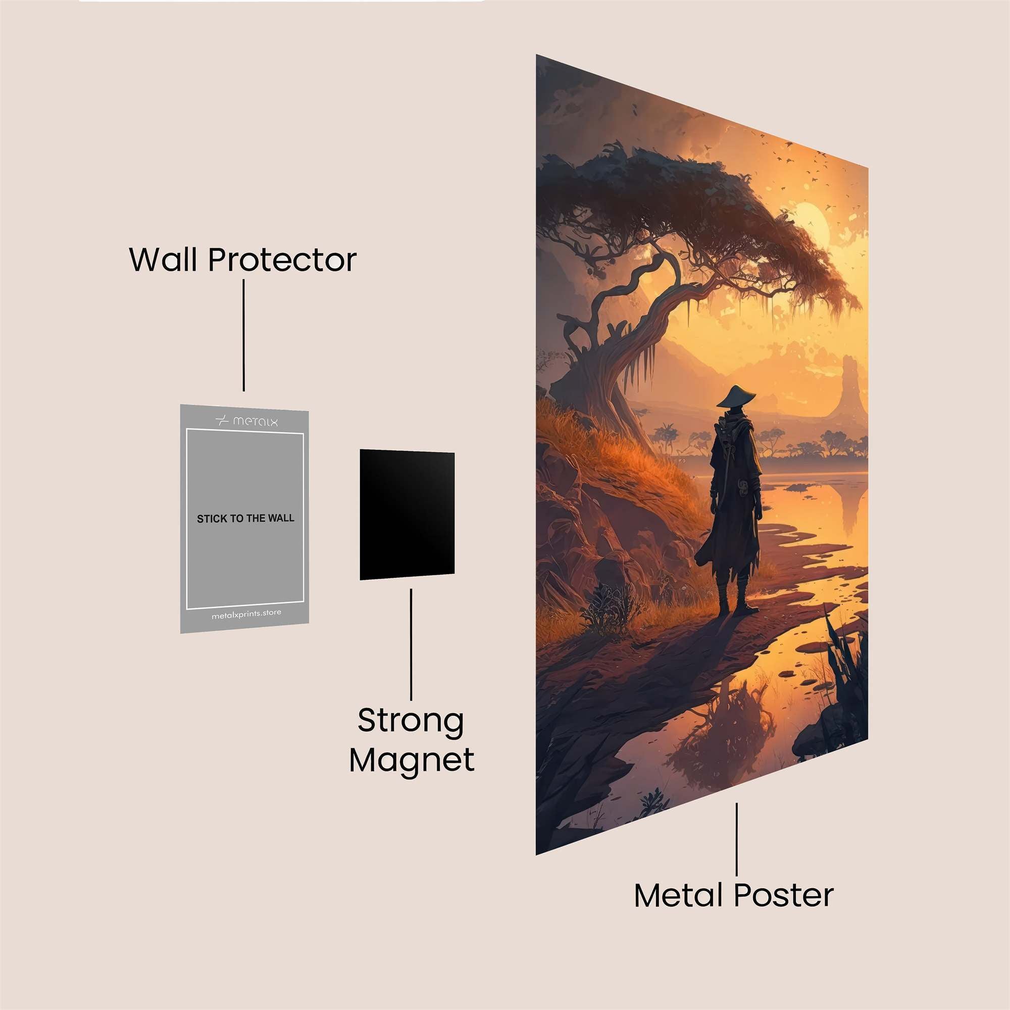Wanderer Serenity Safe Wall Magnetic / M