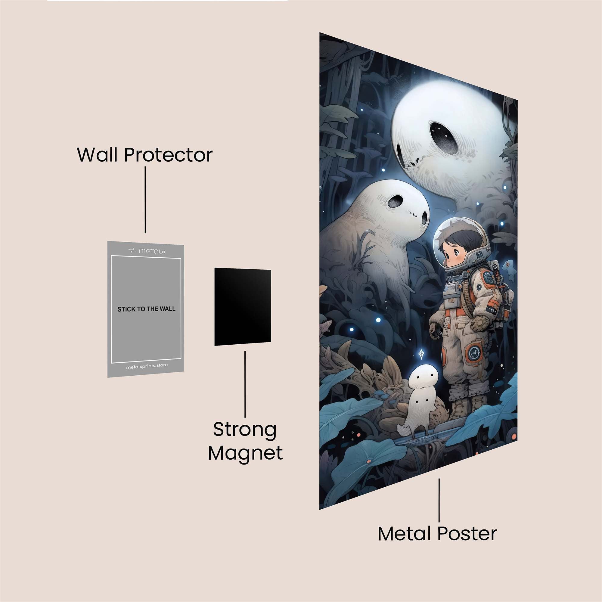 Ghostly Encounter Safe Wall Magnetic / M