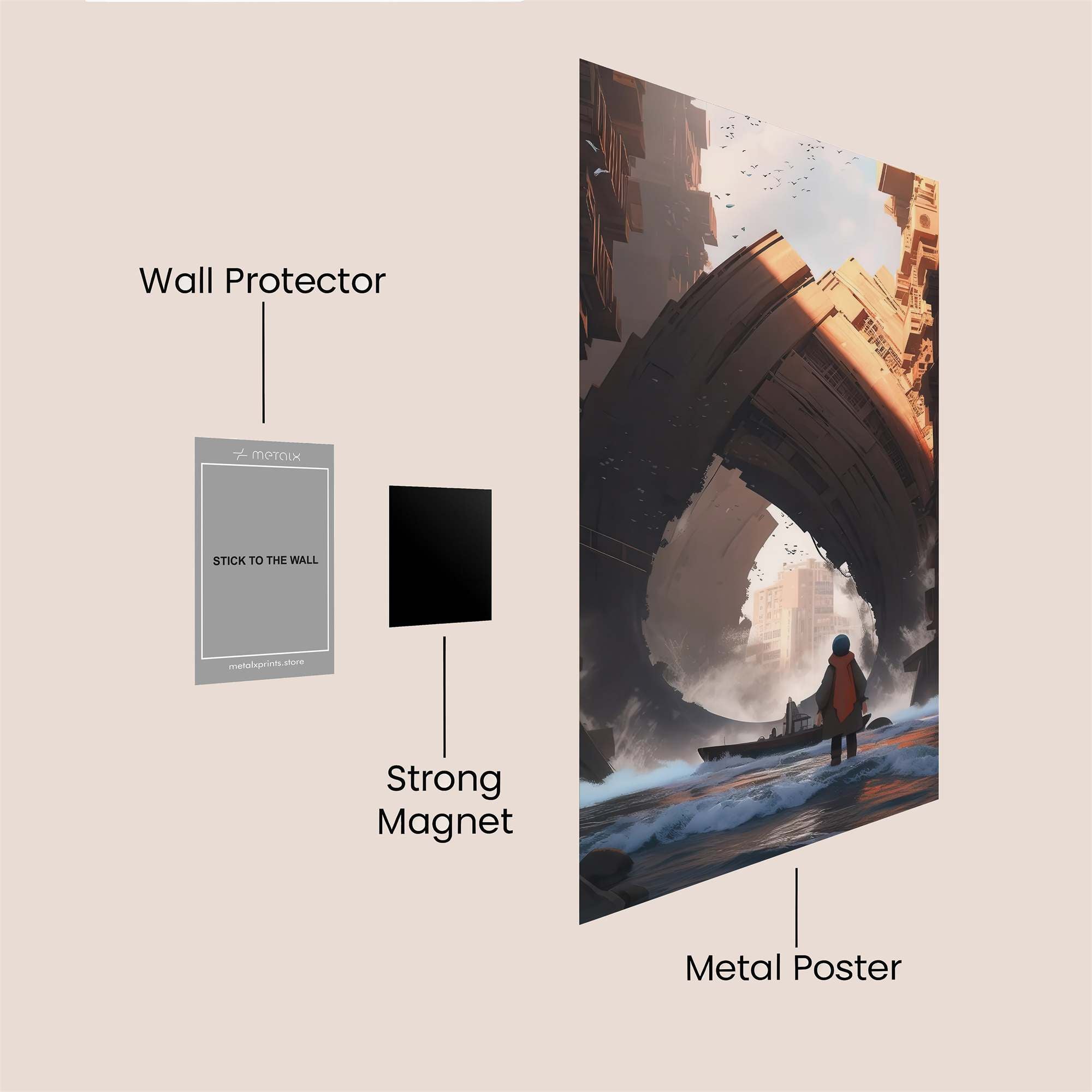 Ruin Reverie Safe Wall Magnetic / M