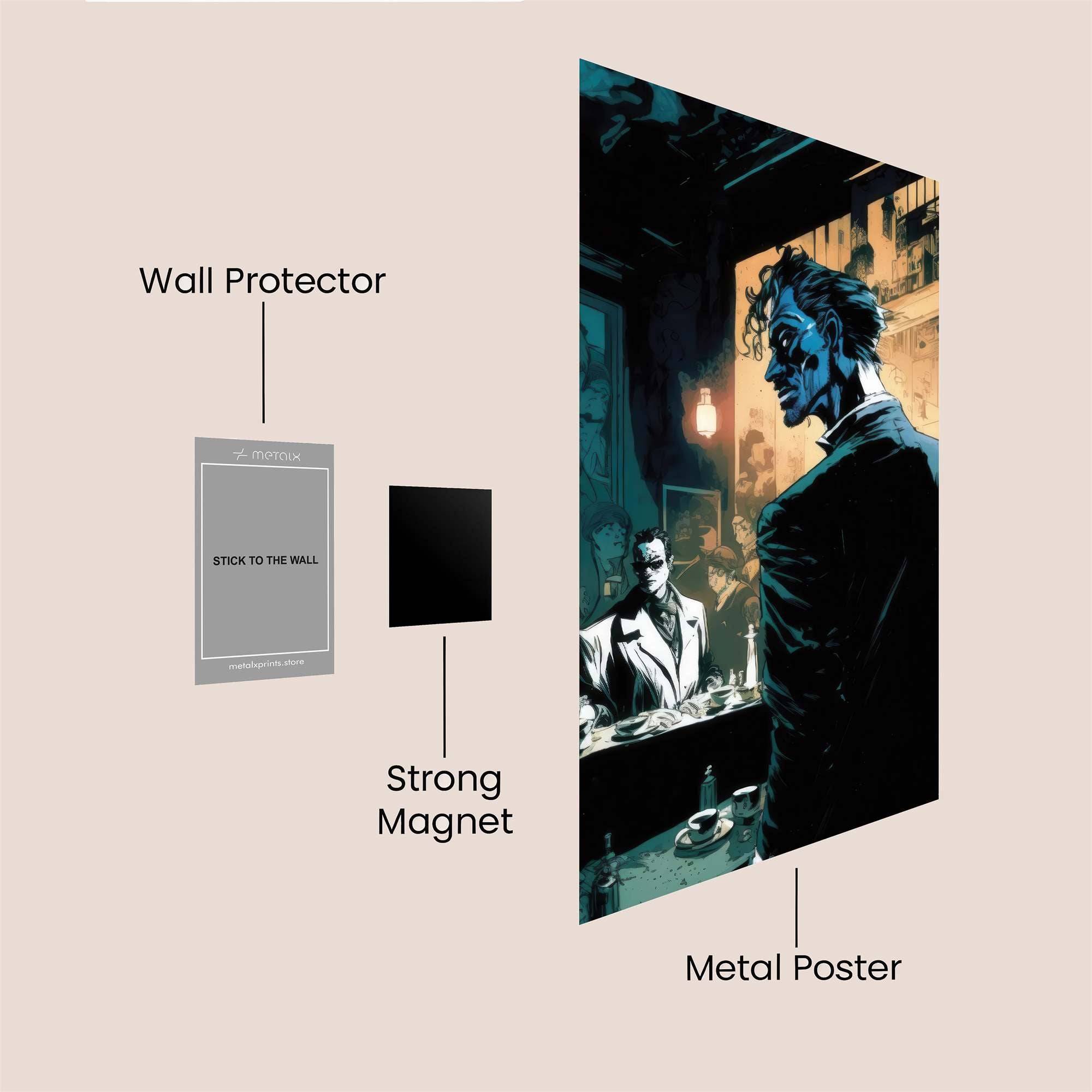 Joker Melancholy Safe Wall Magnetic / M