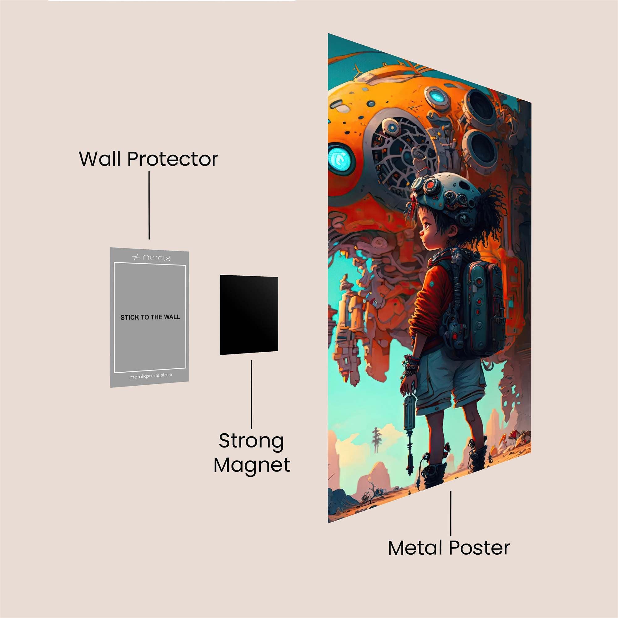Robot Adventure Safe Wall Magnetic / M