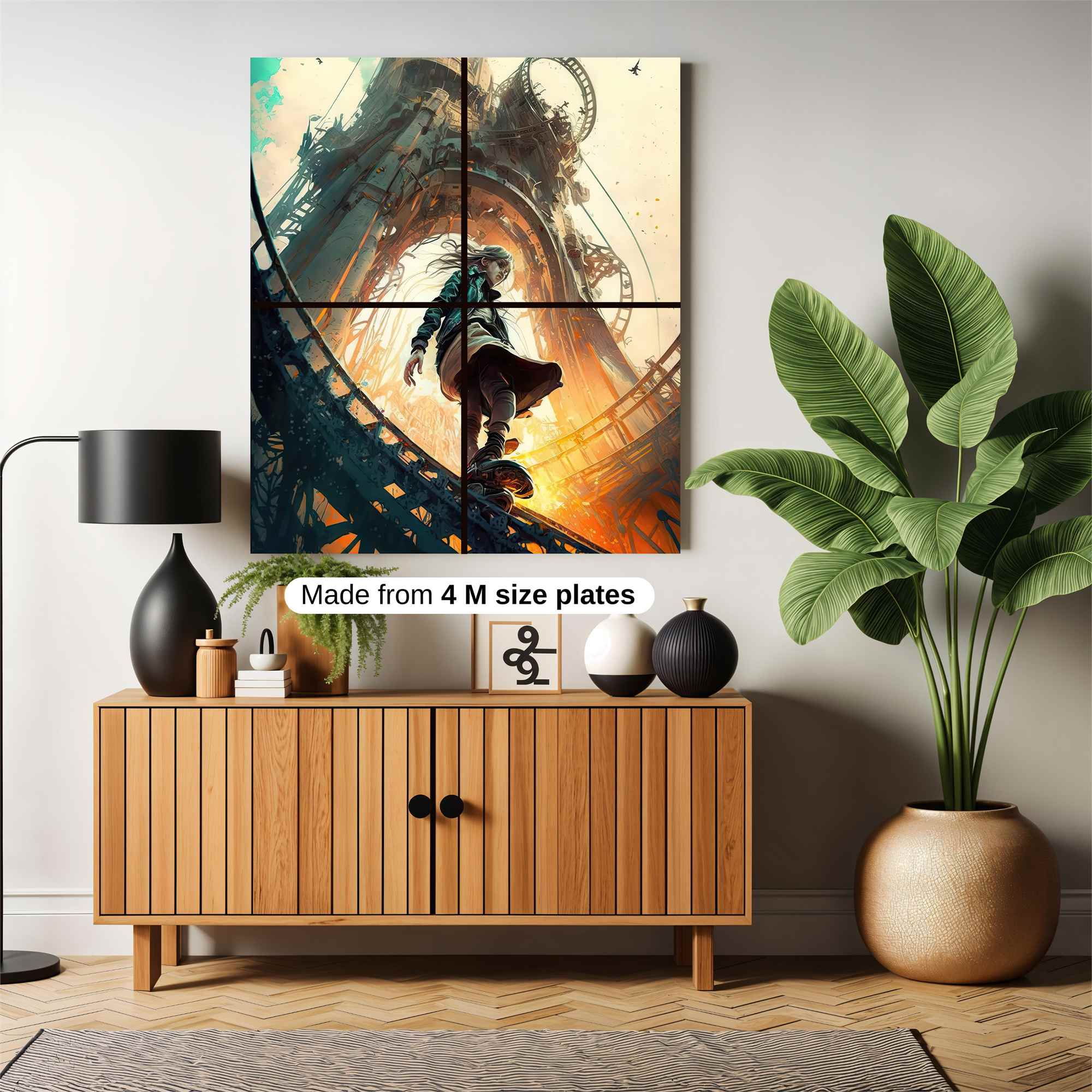 Skateboard Apocalypse Safe Wall Magnetic / M