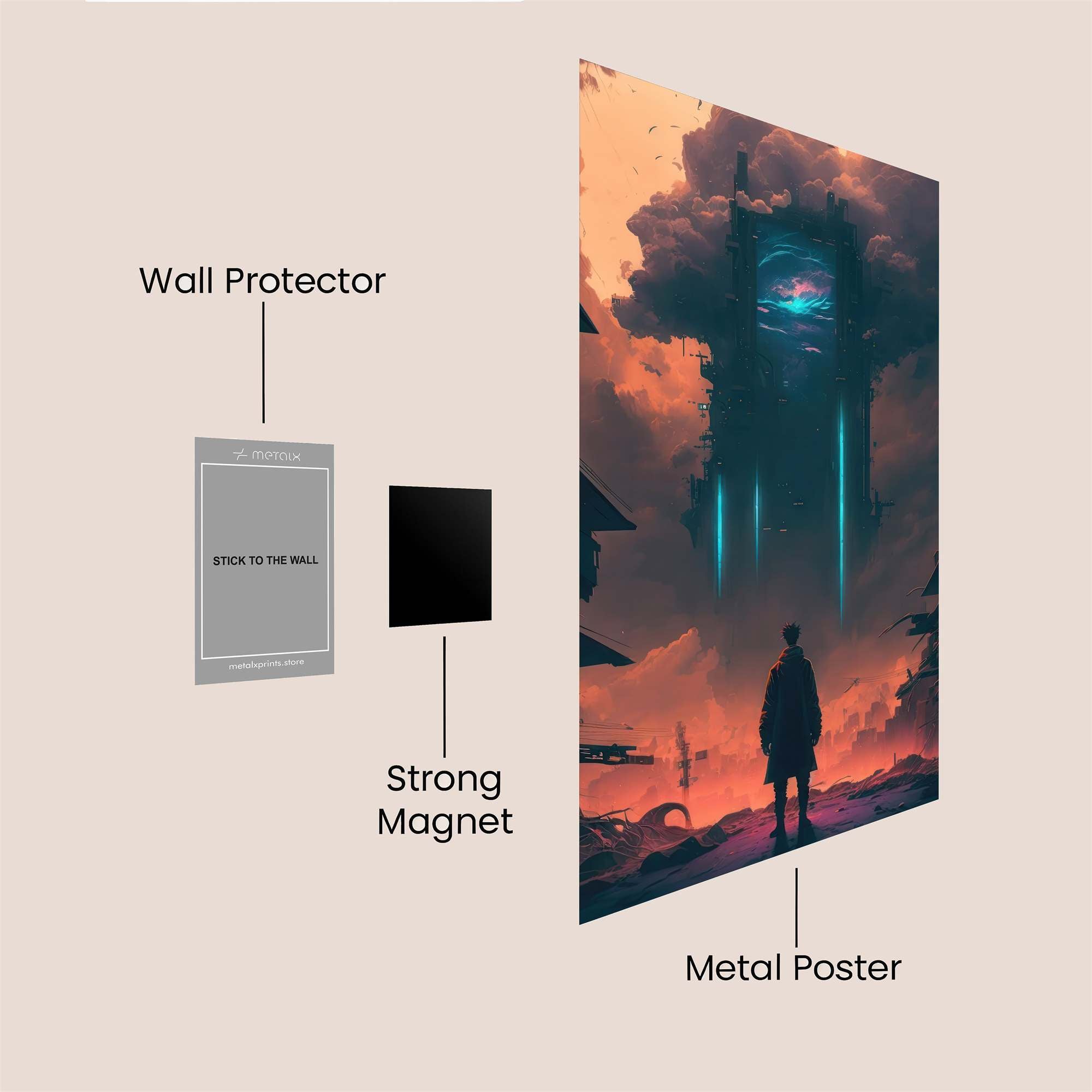 Portal Apocalypse Safe Wall Magnetic / M