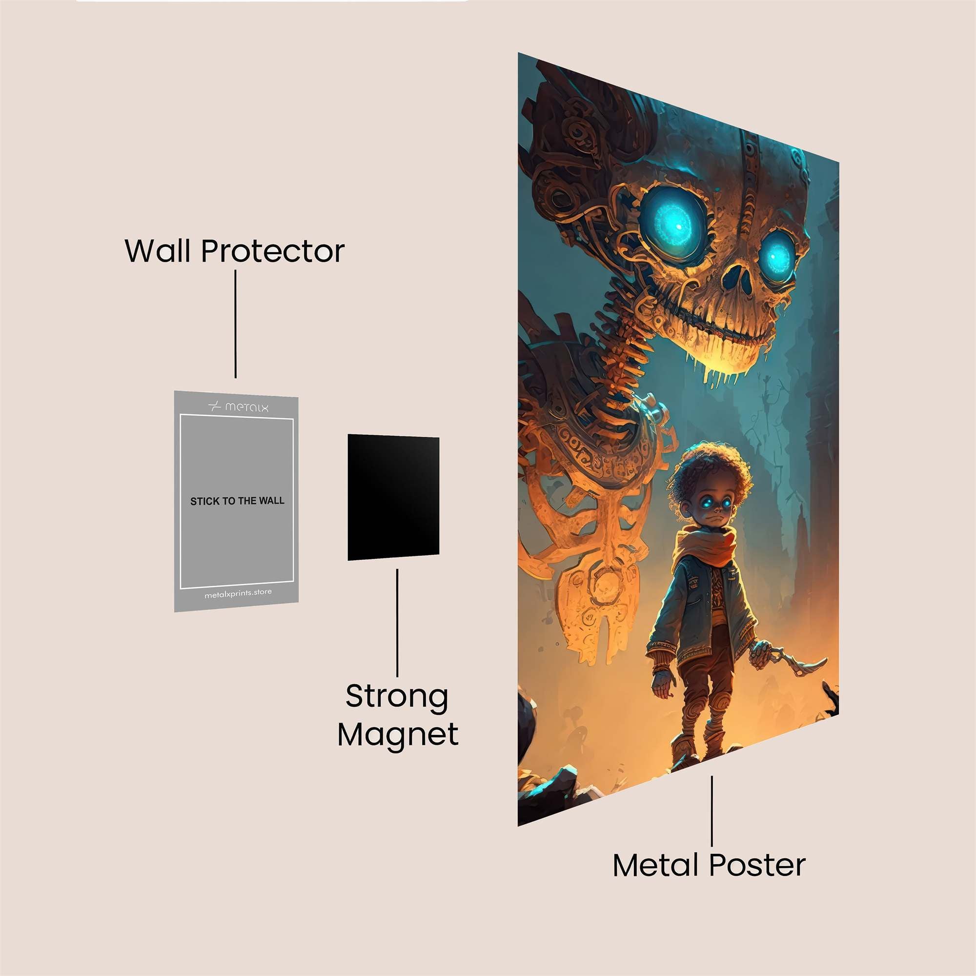 Robot Curiosity Safe Wall Magnetic / M
