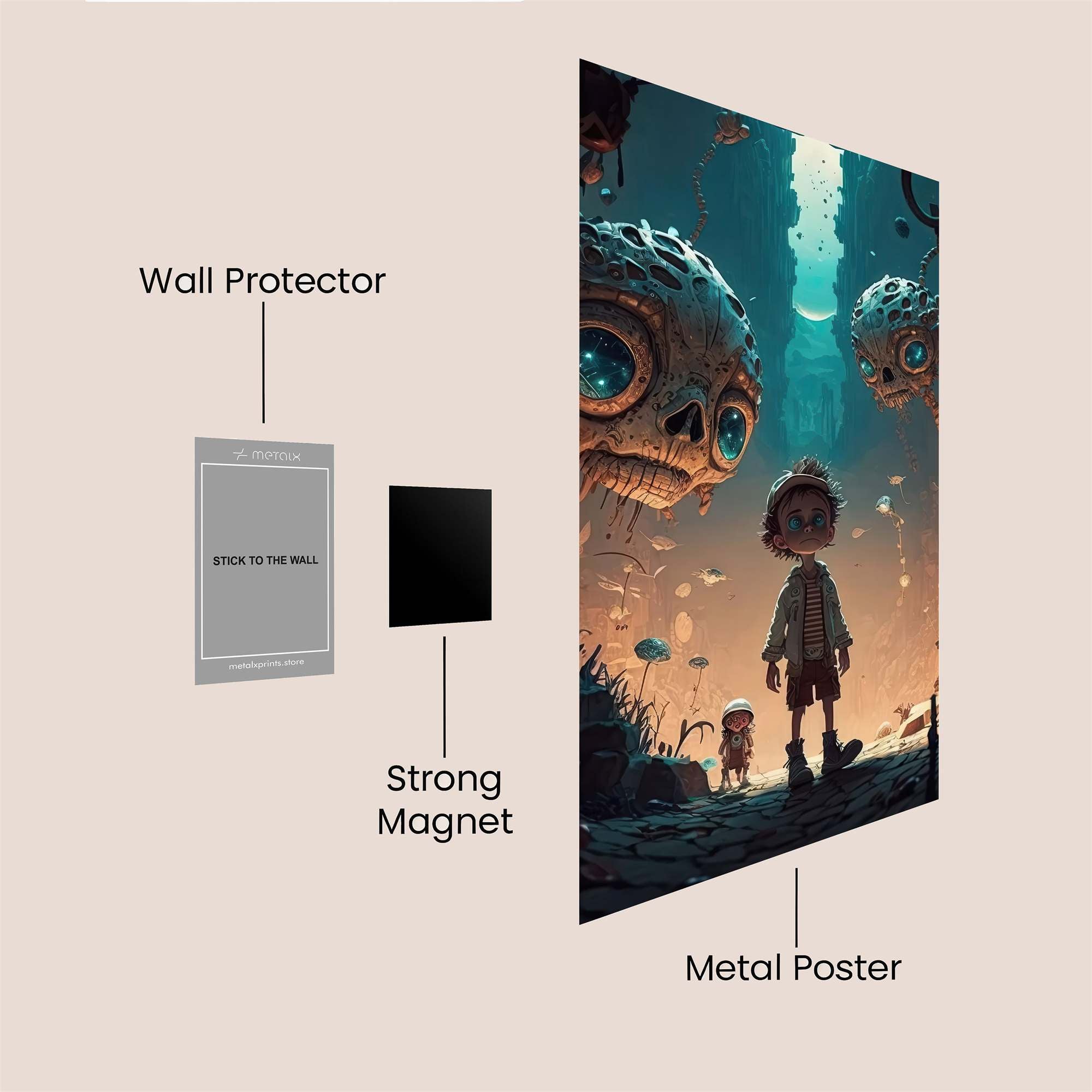 Alien Wonder Safe Wall Magnetic / M