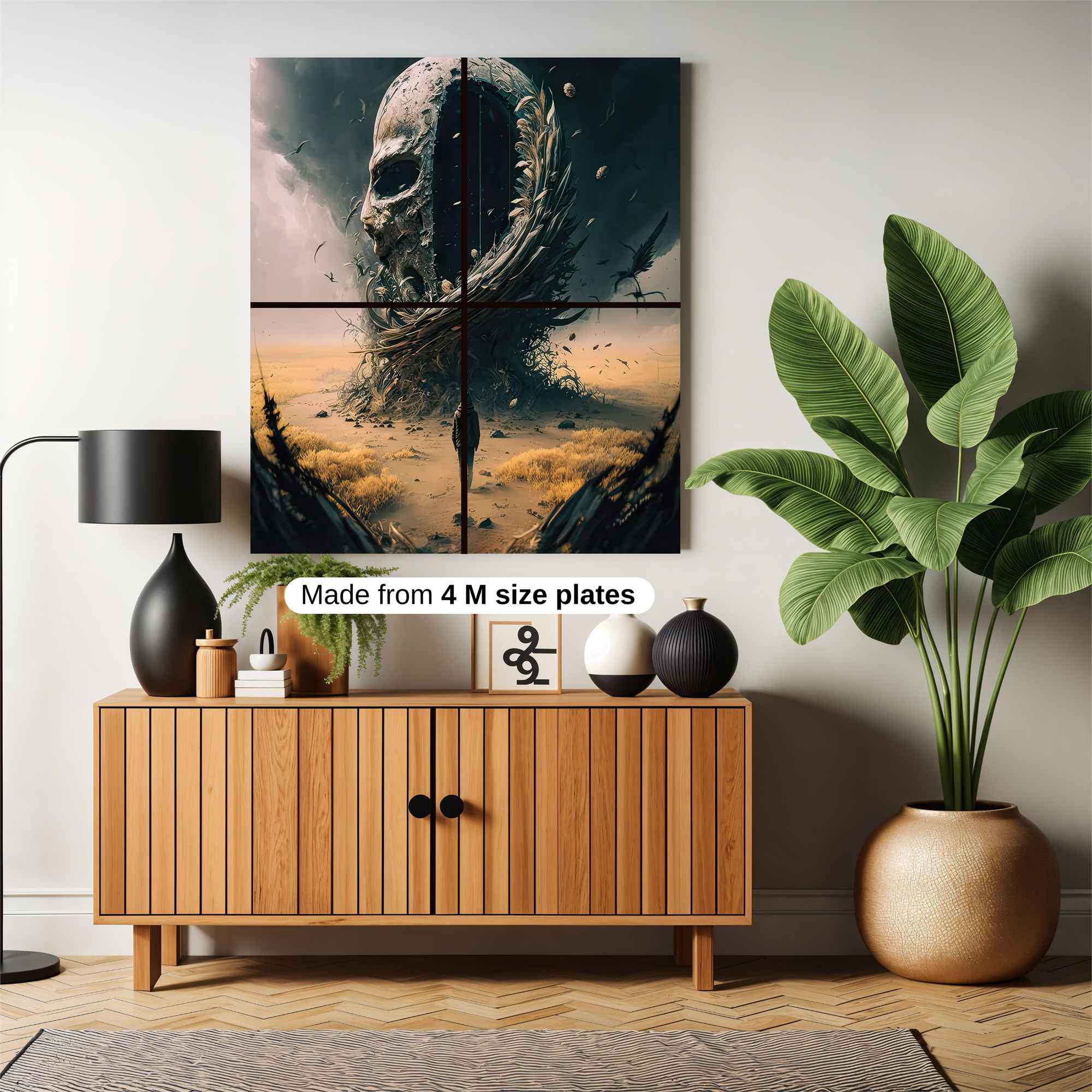 Skull Apocalypse Safe Wall Magnetic / M