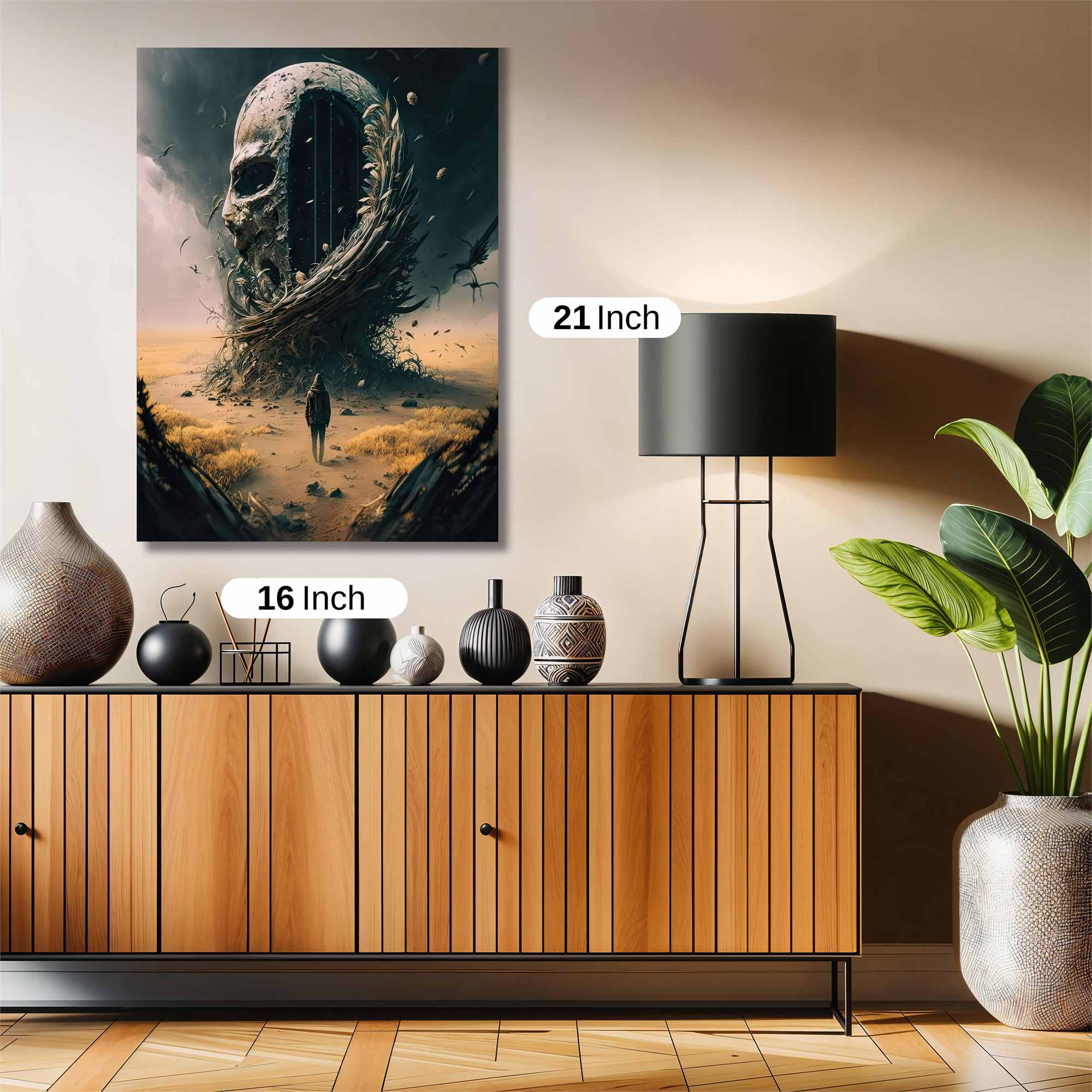 Skull Apocalypse Safe Wall Magnetic / M