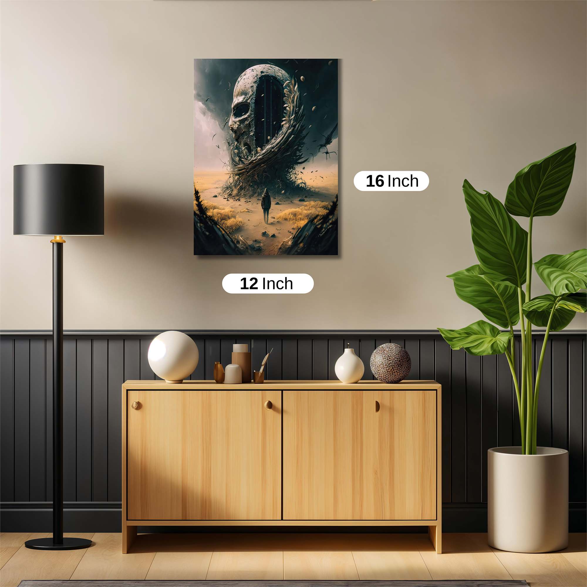 Skull Apocalypse Safe Wall Magnetic / M