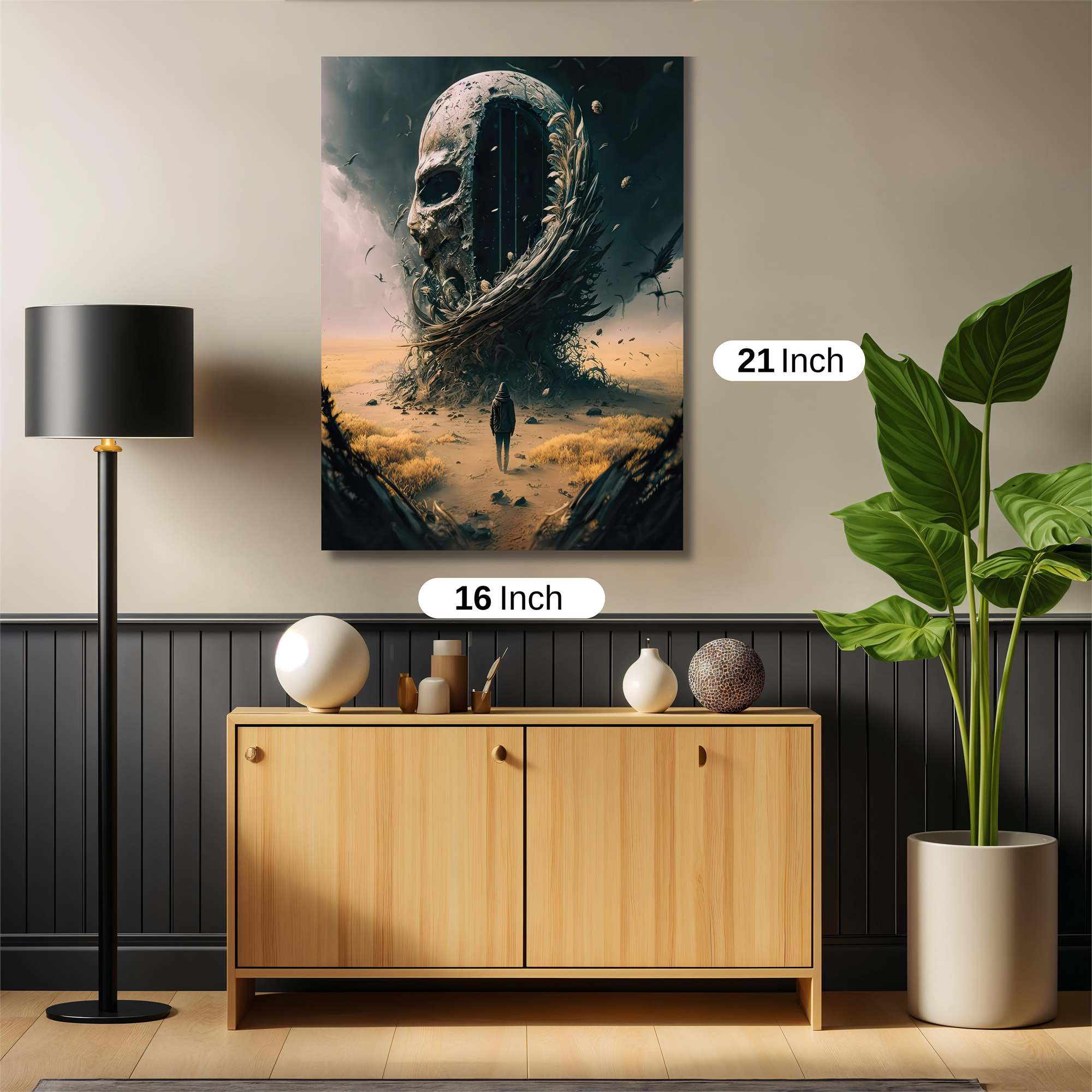 Skull Apocalypse Safe Wall Magnetic / M