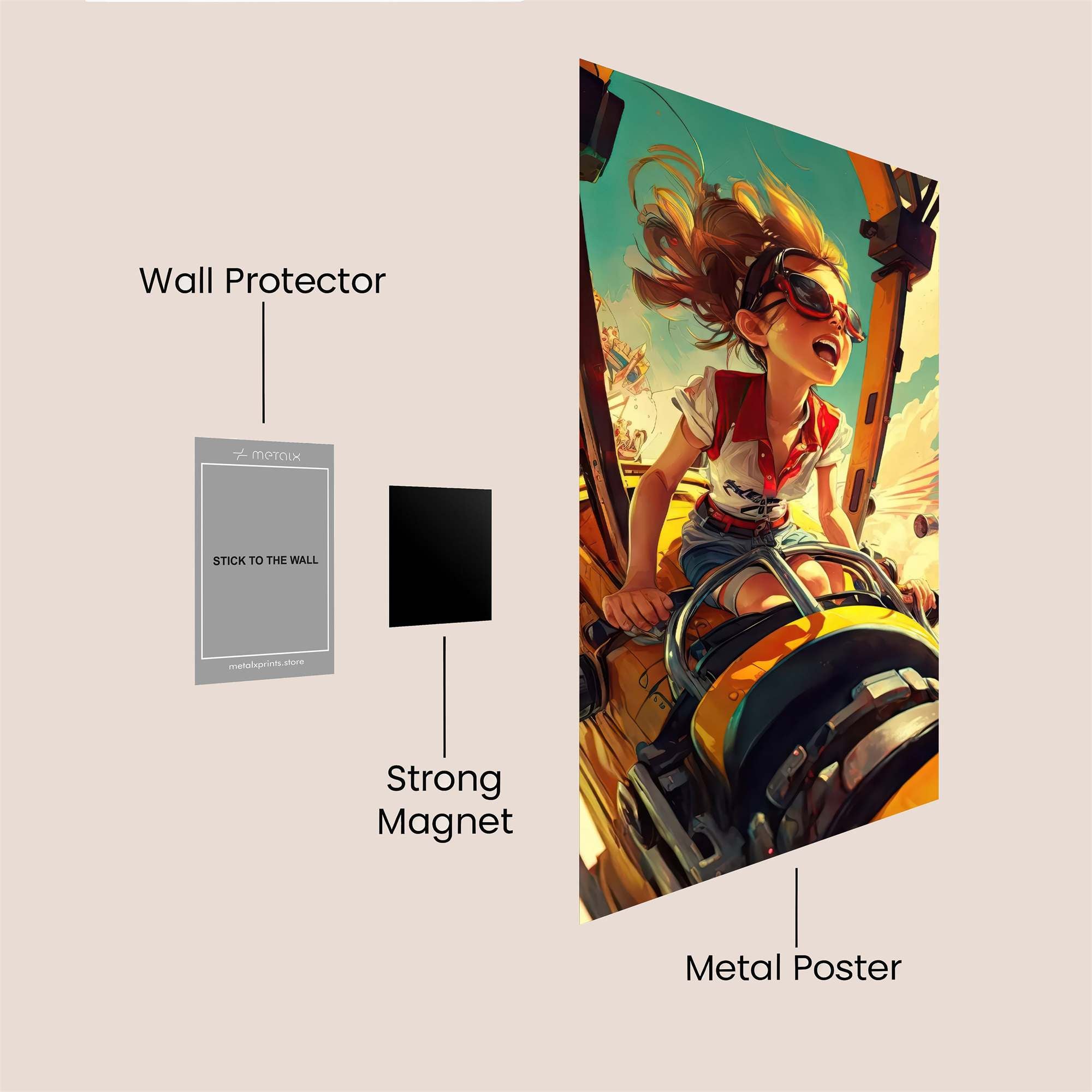 Rollercoaster Euphoria Safe Wall Magnetic / M