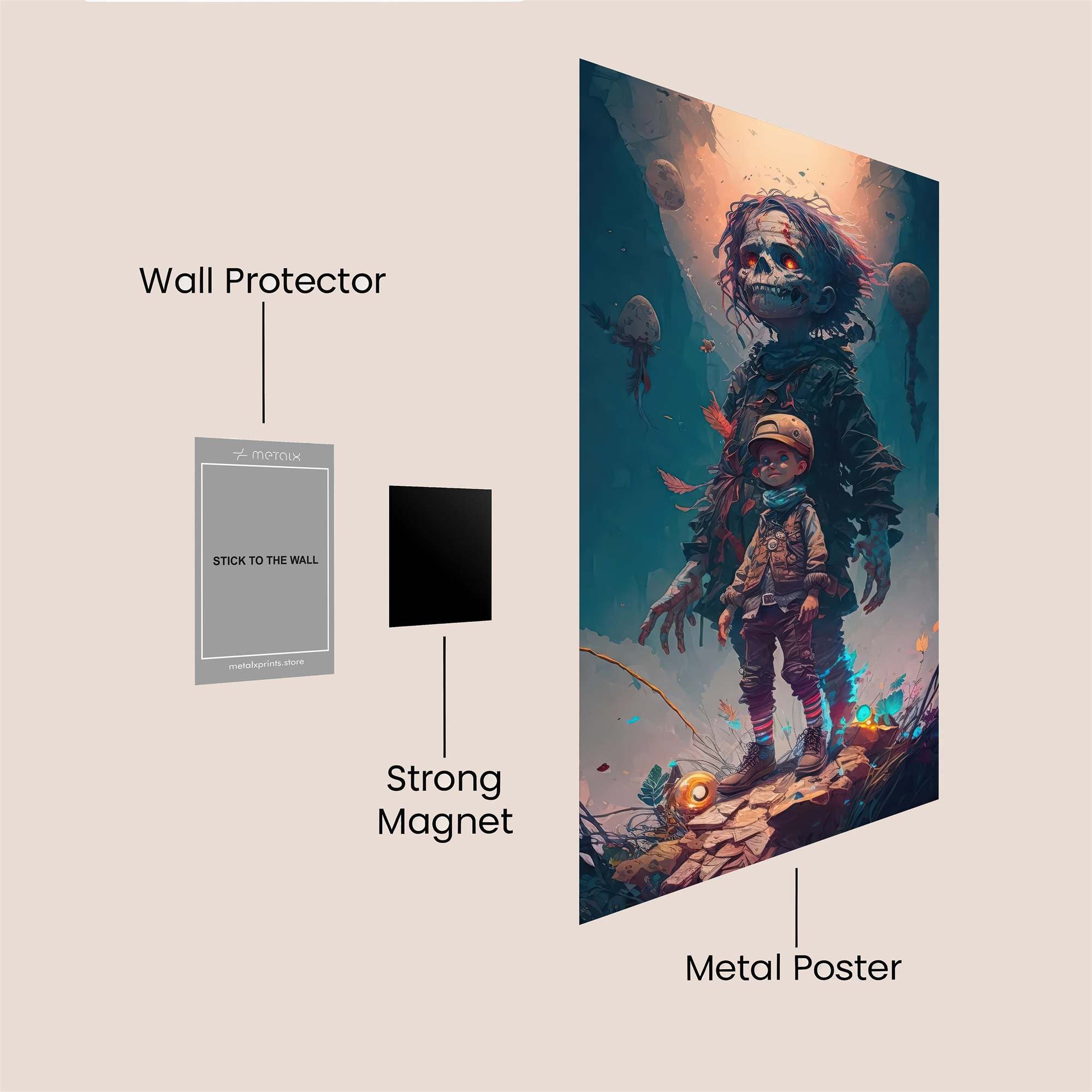 Ghostly Guardian Safe Wall Magnetic / M