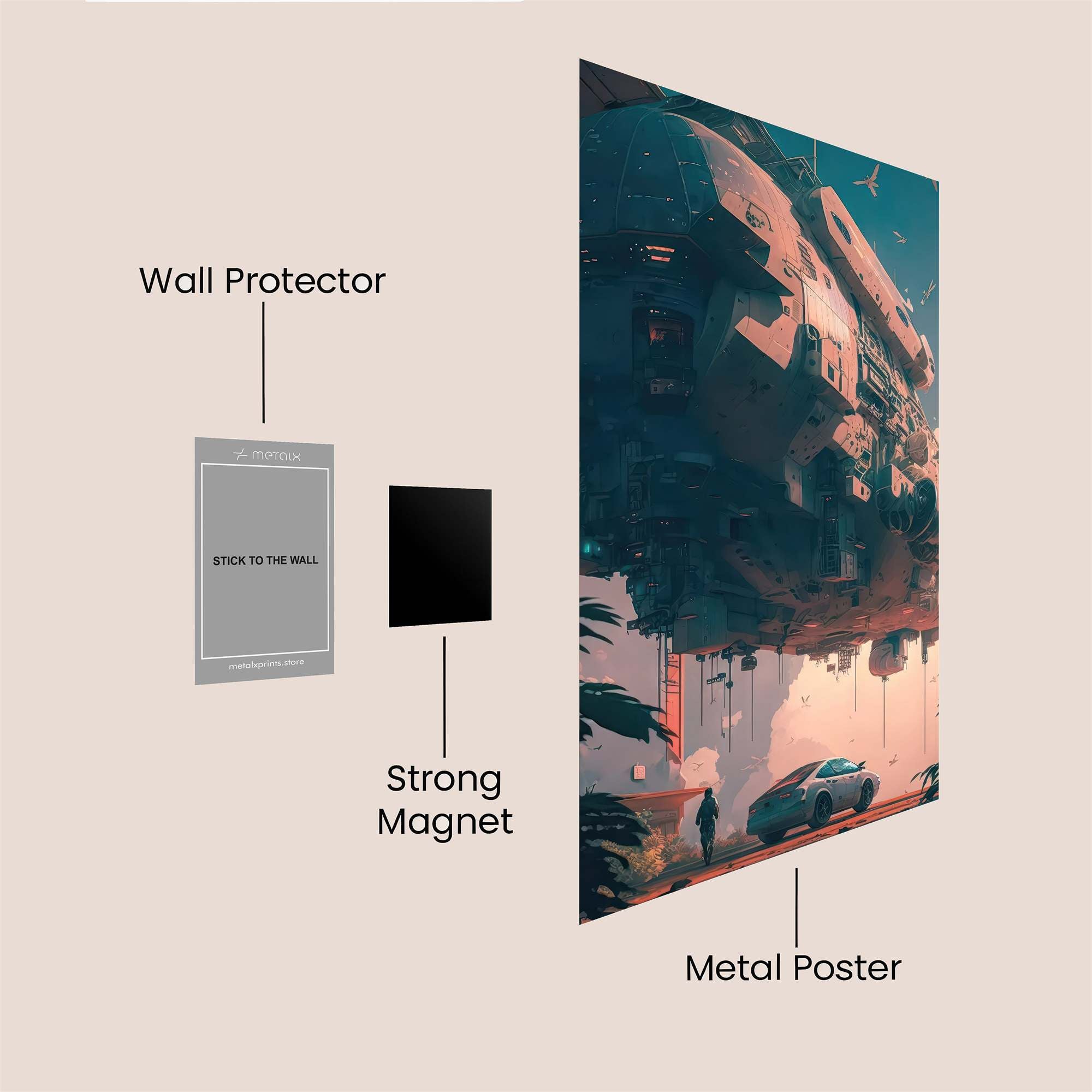 Skyward Marvel Safe Wall Magnetic / M