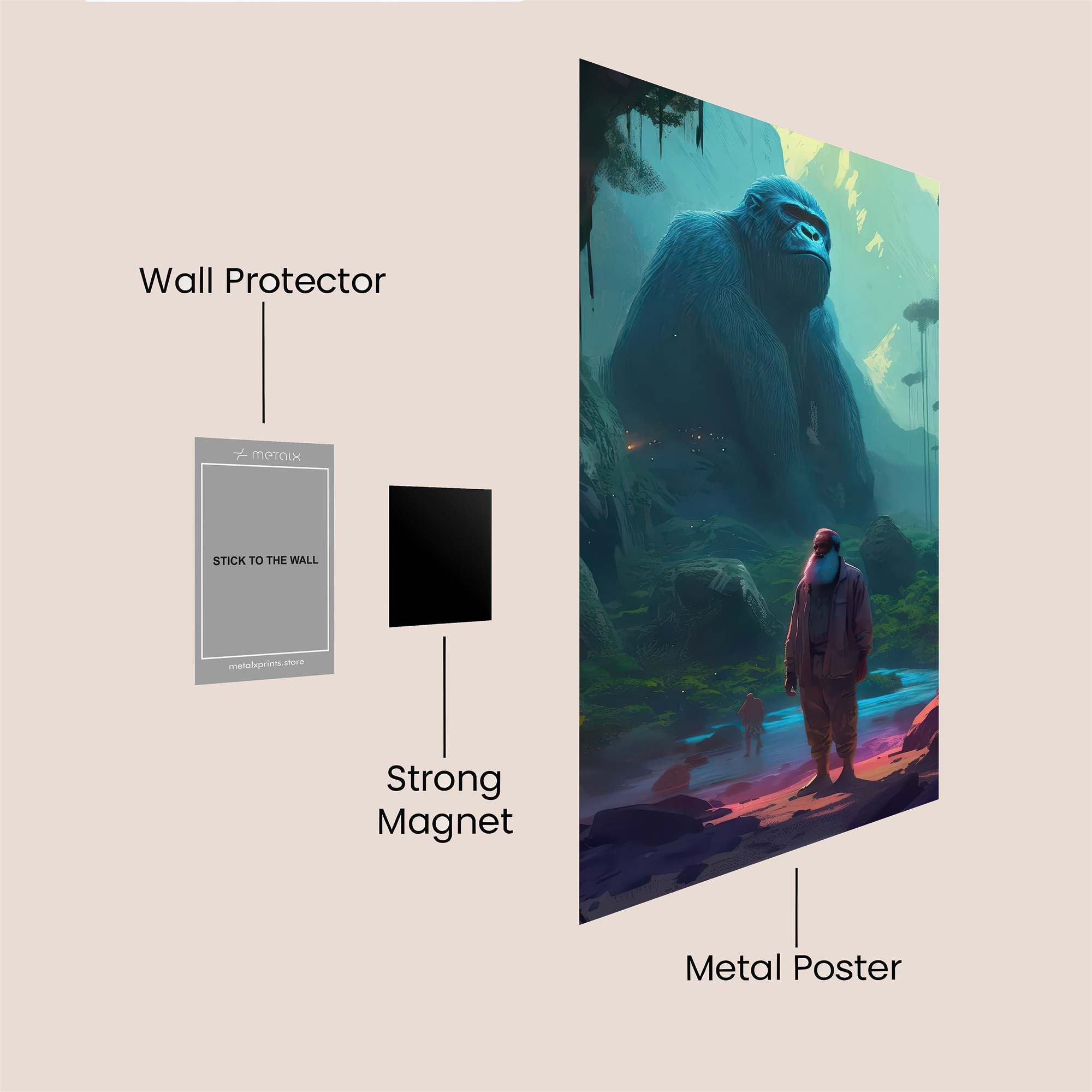 Kong Majestic Safe Wall Magnetic / M