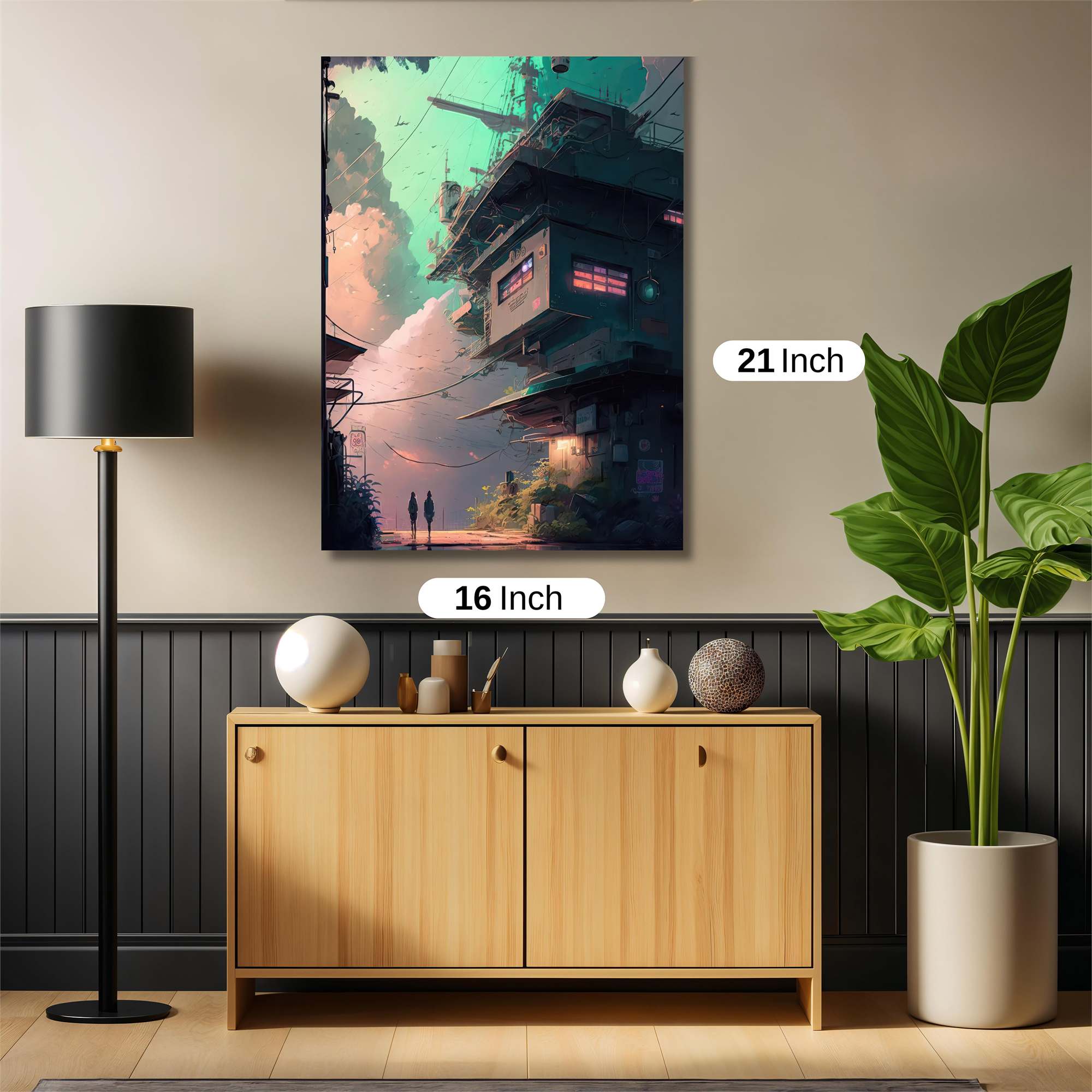 Neon Serenity Safe Wall Magnetic / M