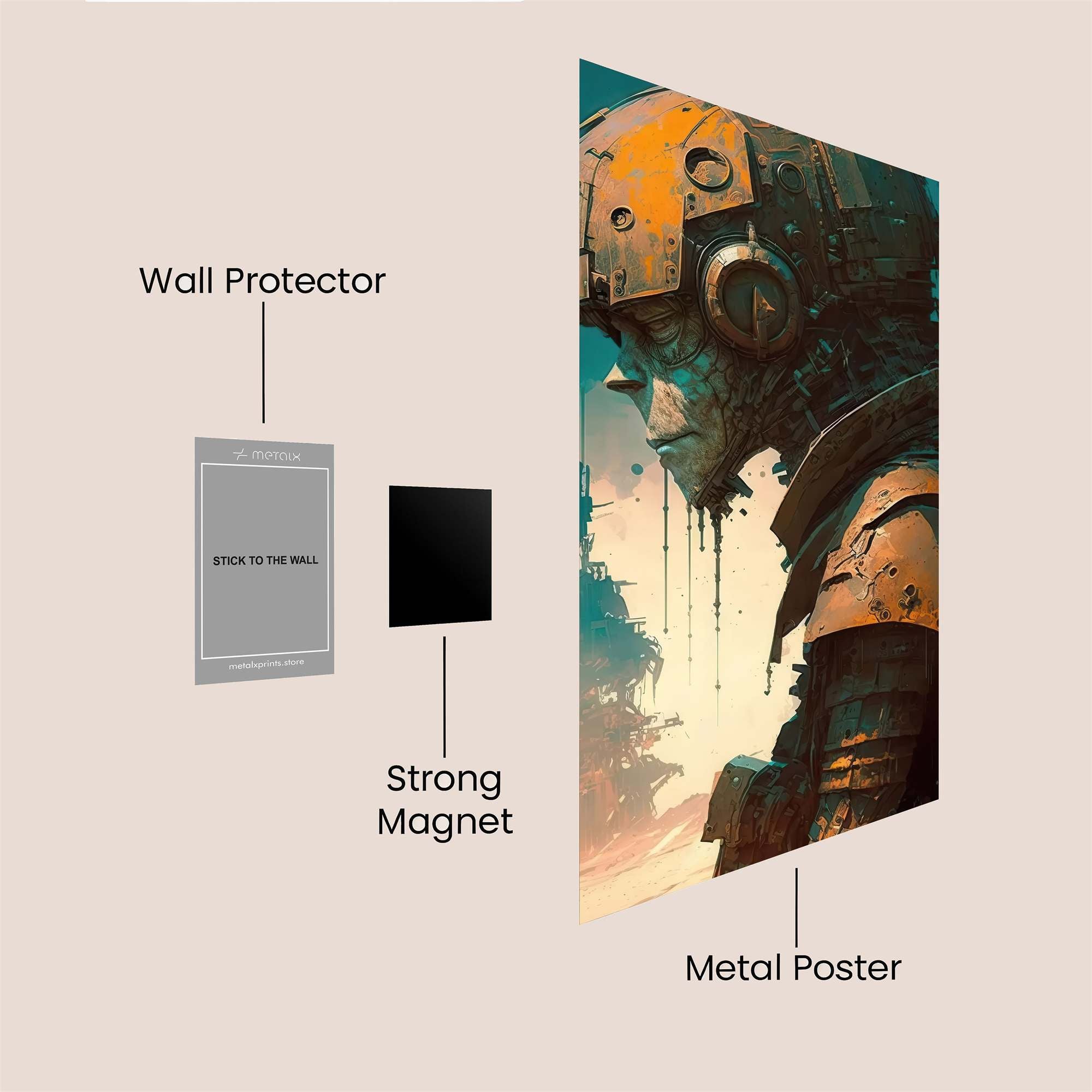 Rust Melancholy Safe Wall Magnetic / M
