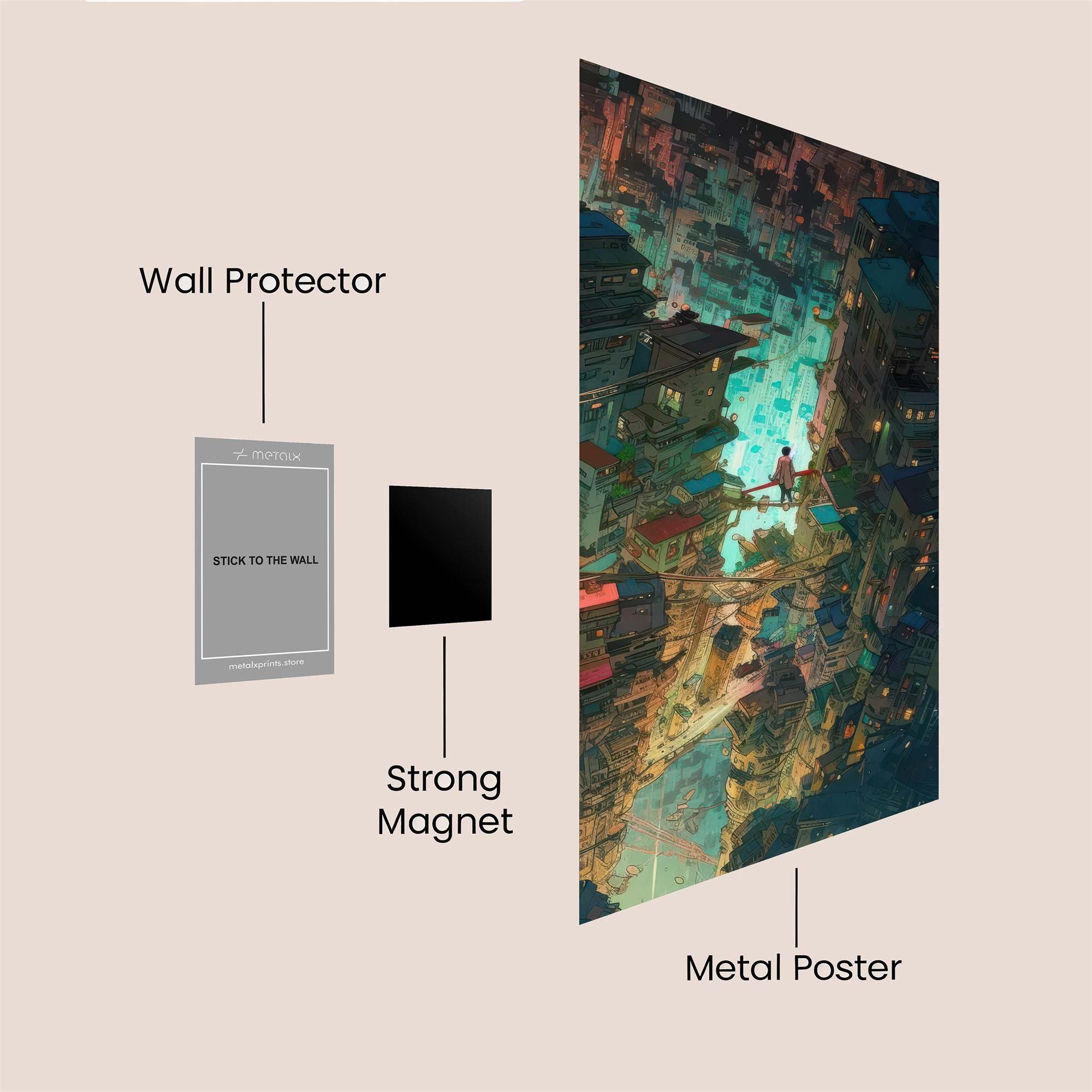Neon Abyss Safe Wall Magnetic / M