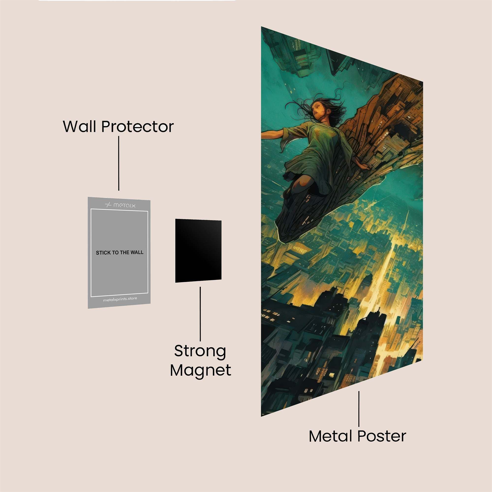 Skyward Dream Safe Wall Magnetic / M