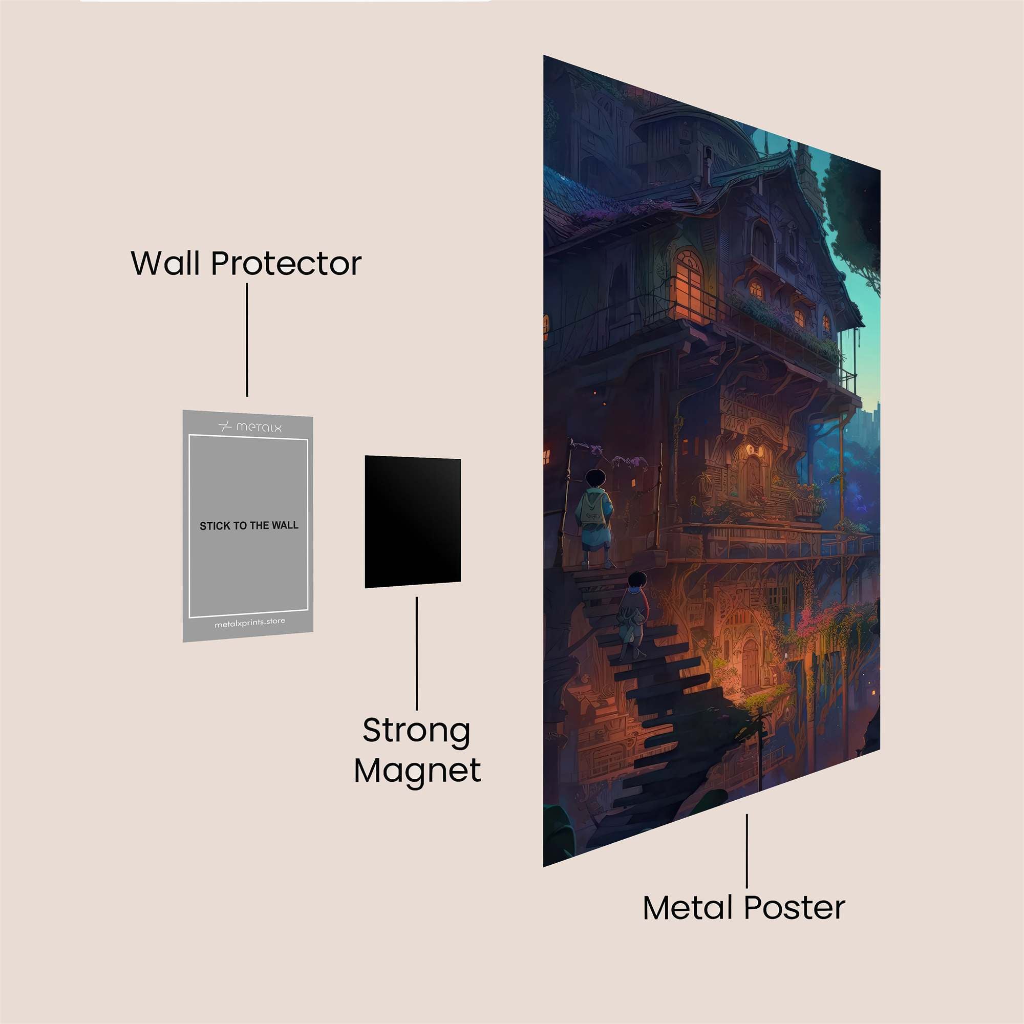 Treehouse Tranquil Safe Wall Magnetic / M