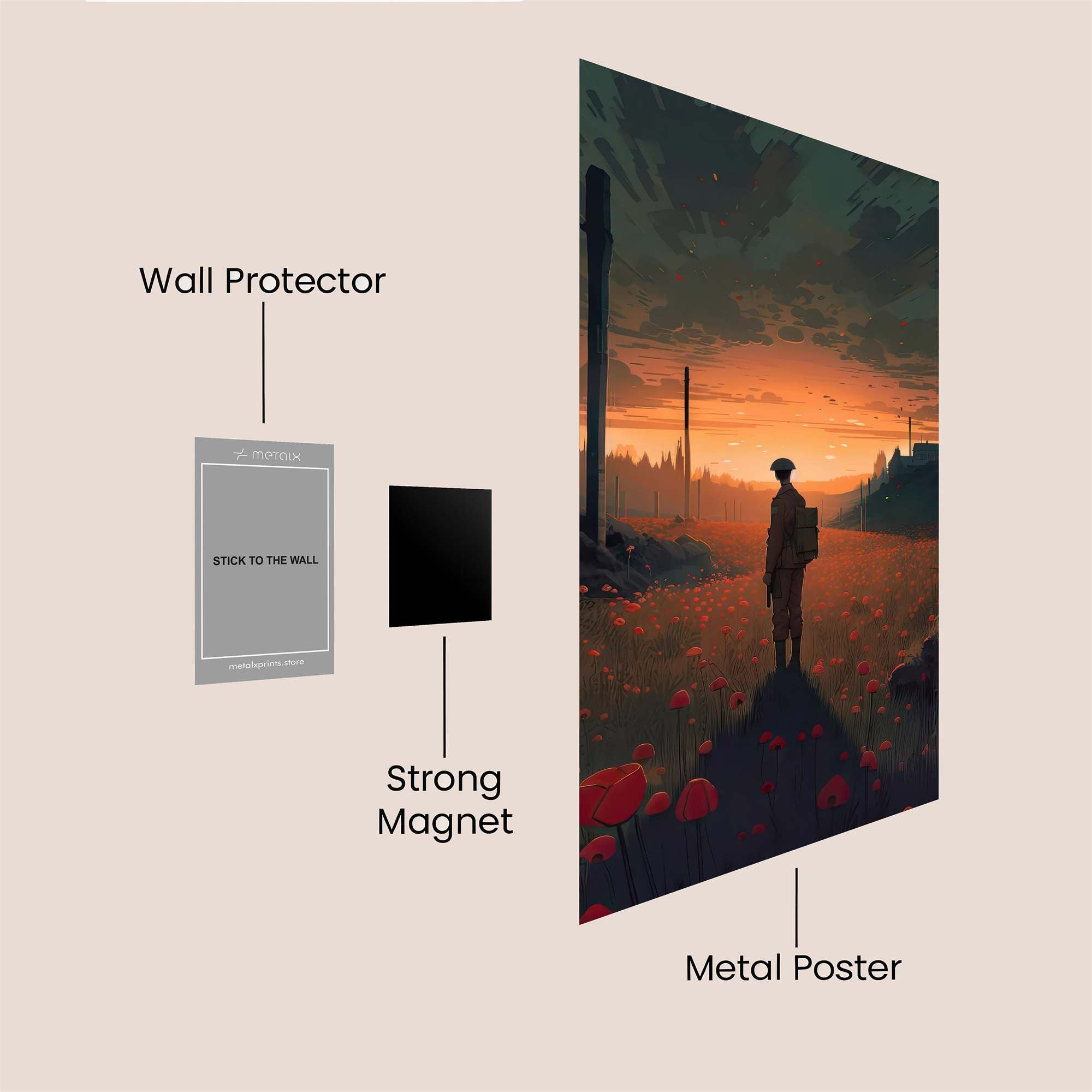 Journey Serene Safe Wall Magnetic / M