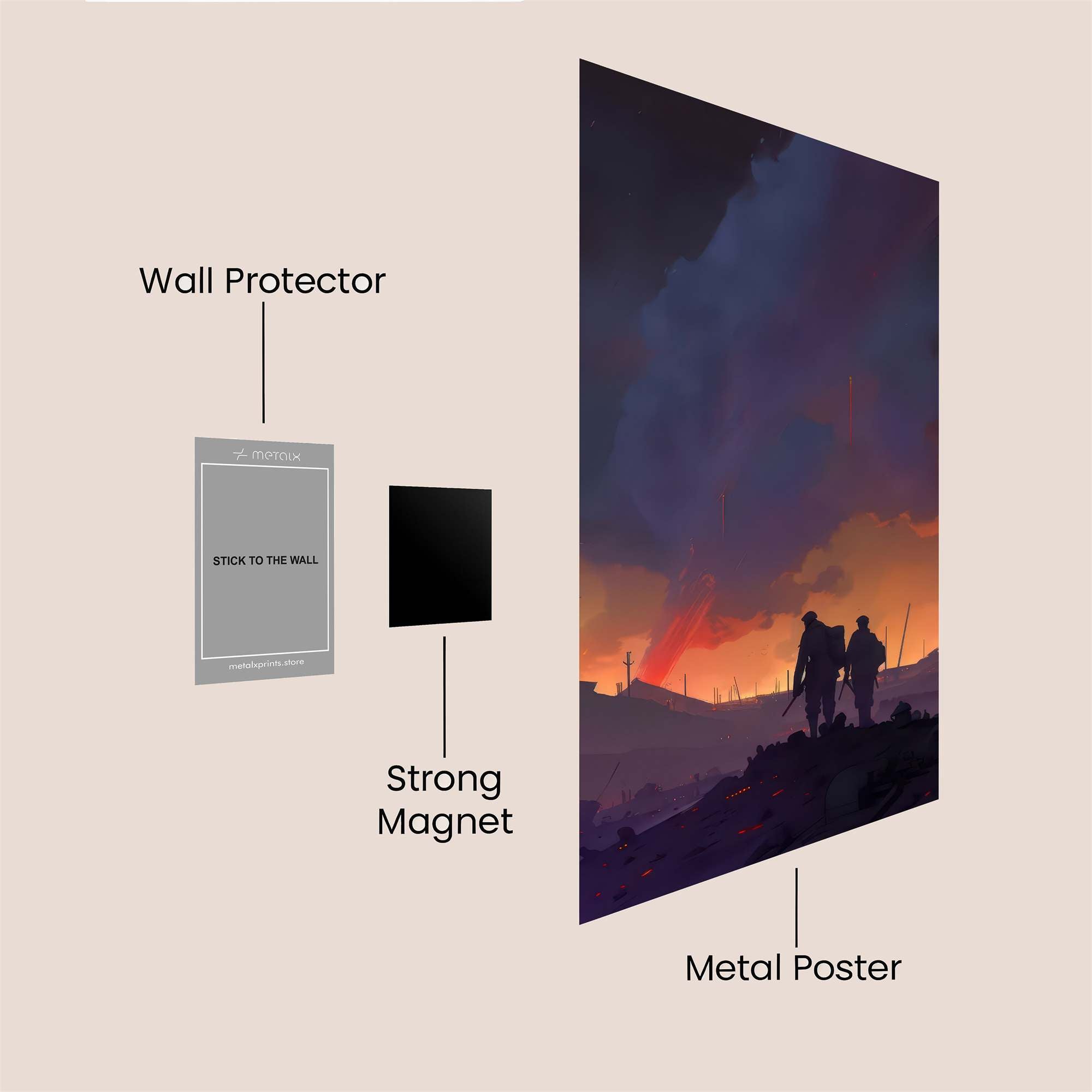 Battlefield Elegy Safe Wall Magnetic / M