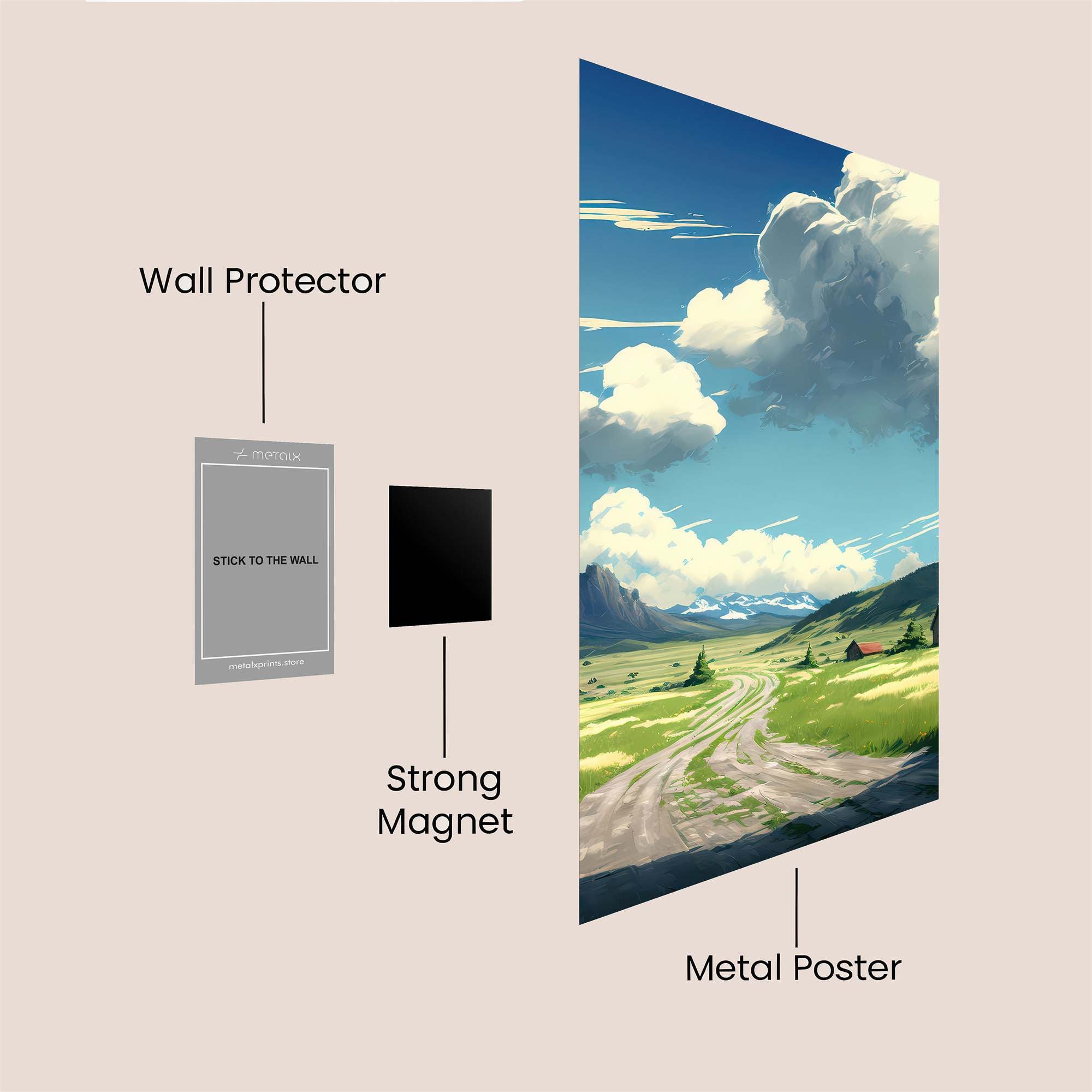 Countryside Bliss Safe Wall Magnetic / M