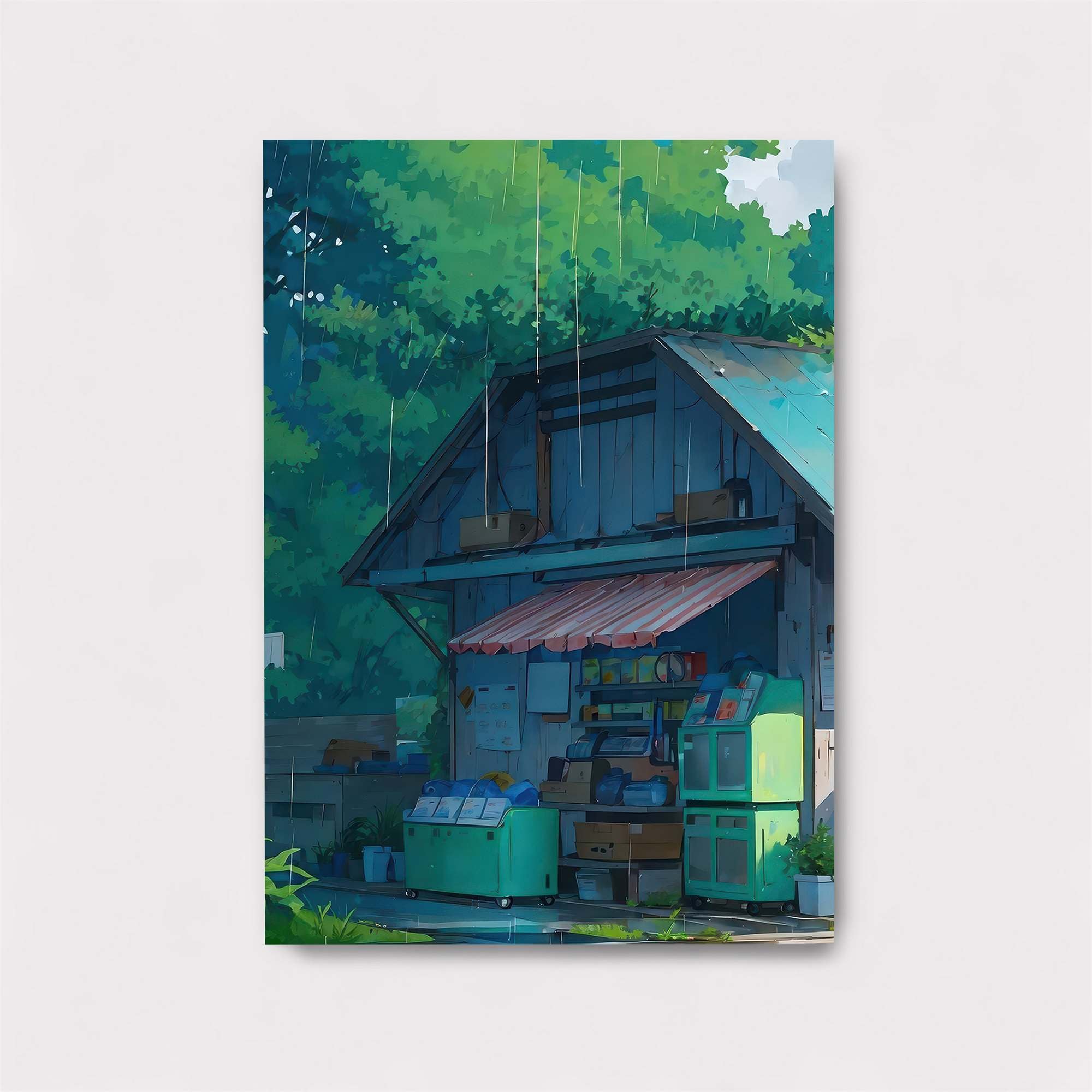 Rainy Retreat Safe Wall Magnetic / M