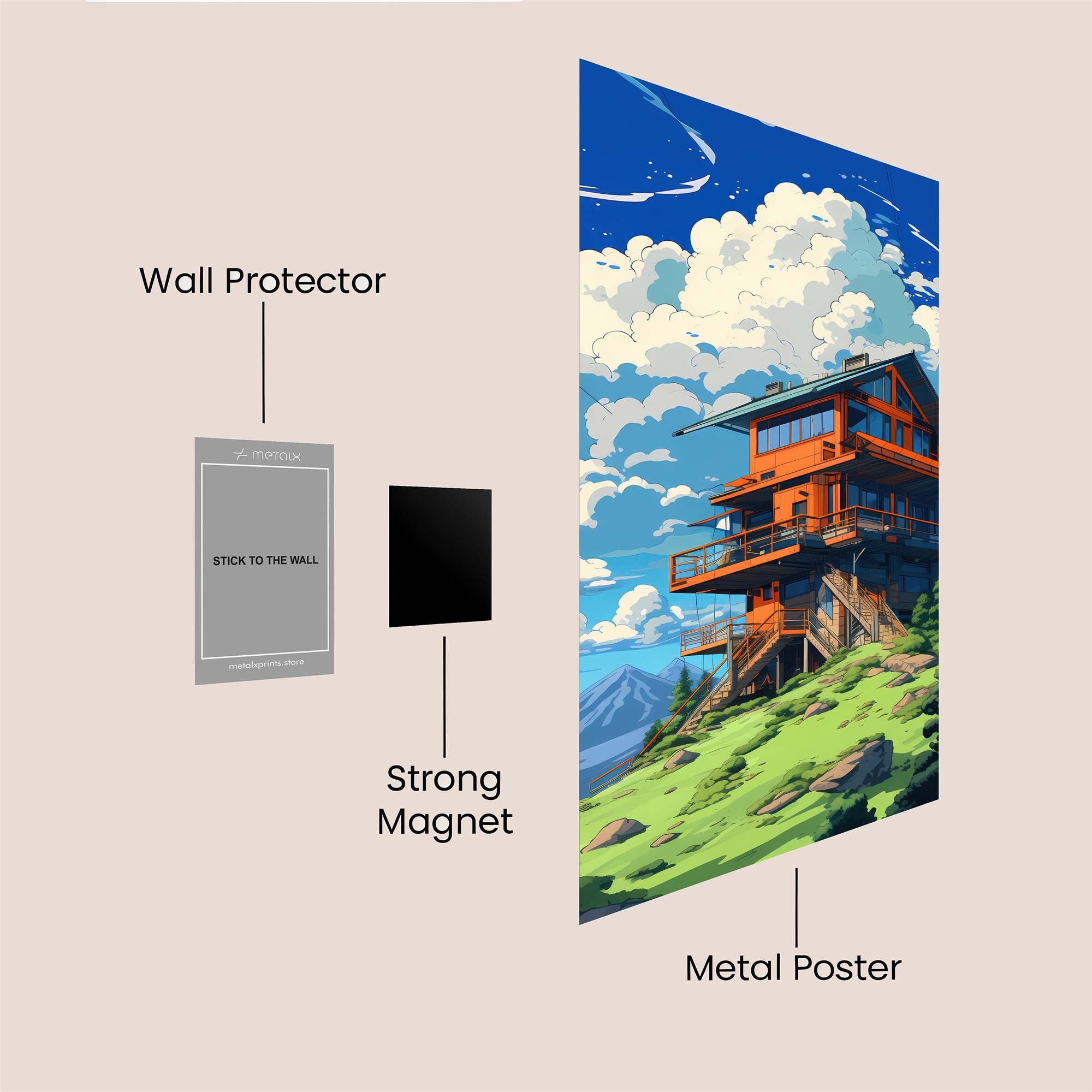 Mountain Serenity Safe Wall Magnetic / M