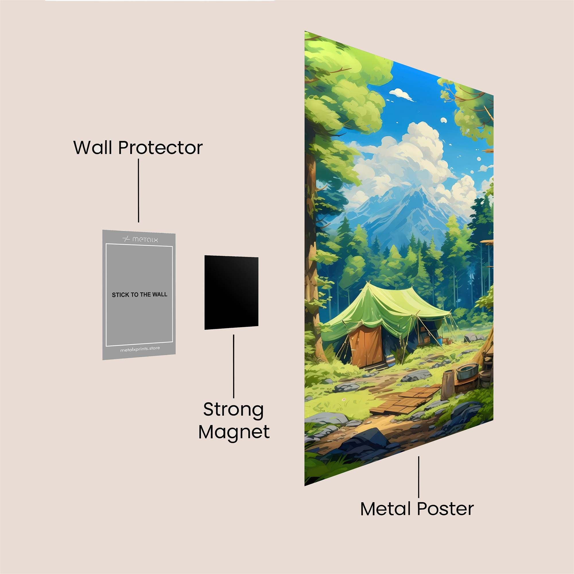 Forest Serenity Safe Wall Magnetic / M