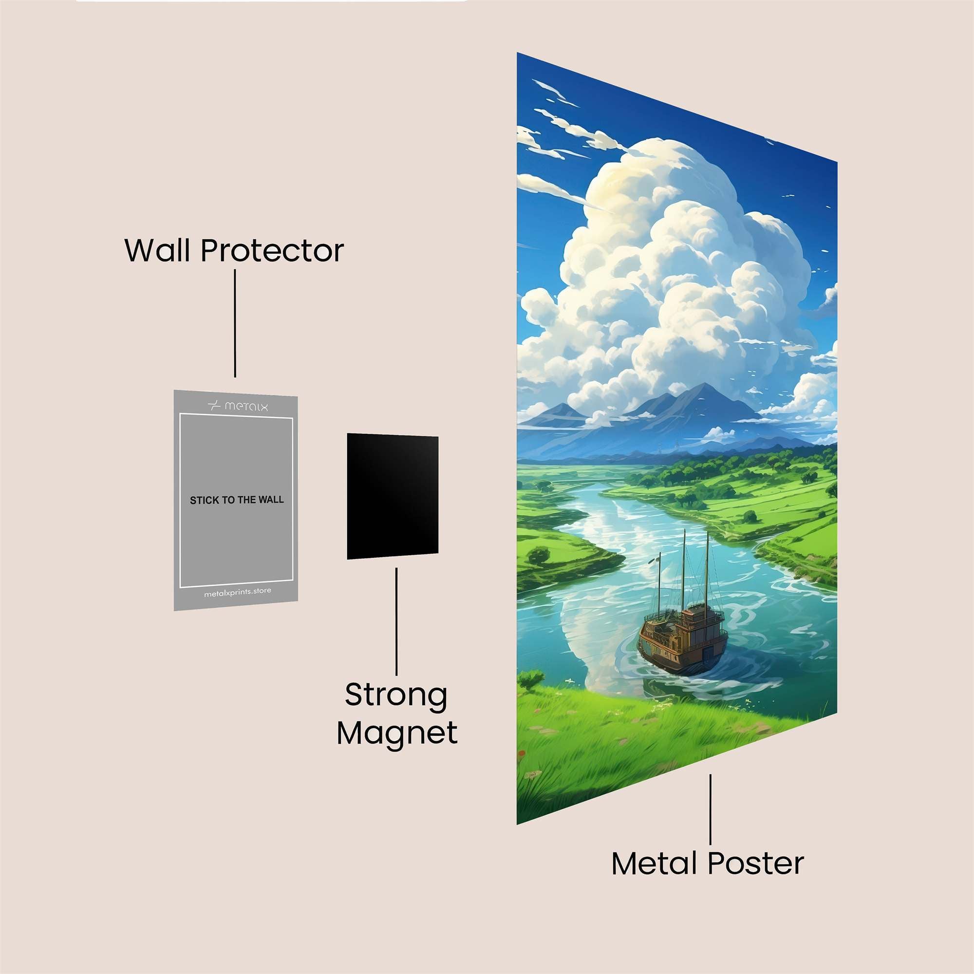 Mountain Serenity Safe Wall Magnetic / M