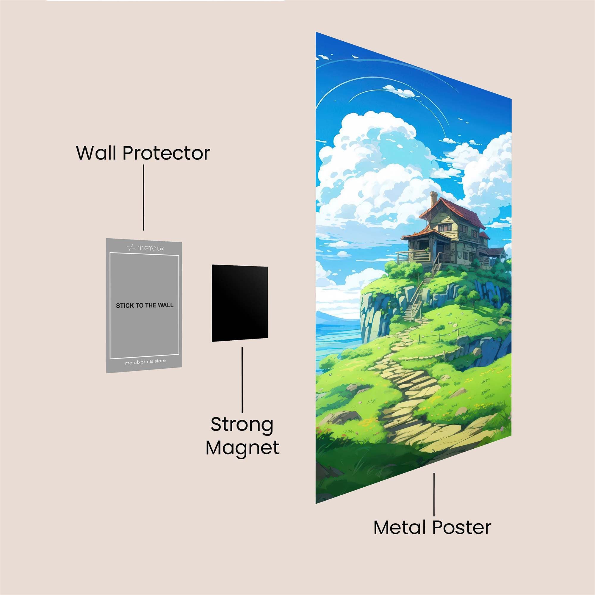 Skyward Haven Safe Wall Magnetic / M