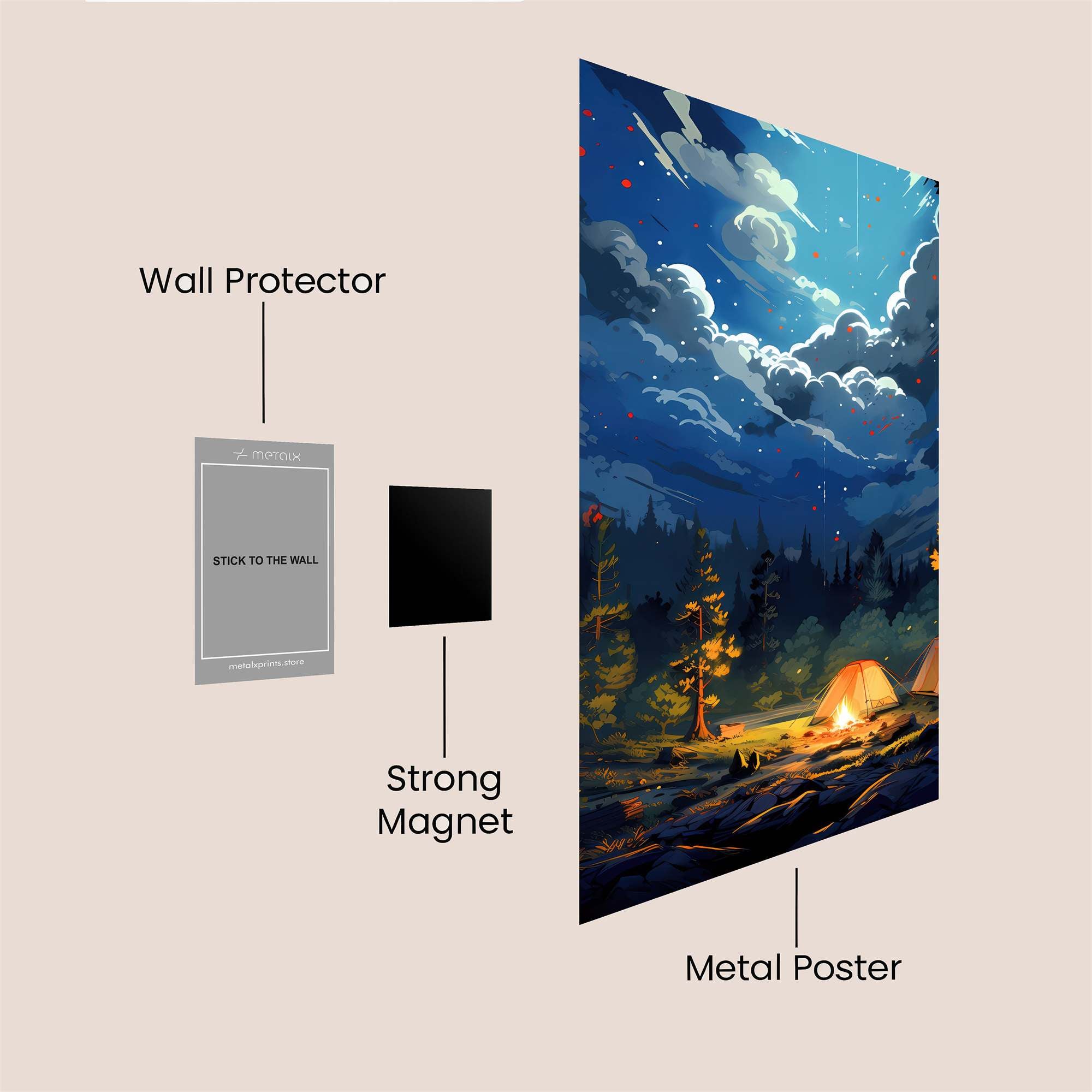 Starry Serenity Safe Wall Magnetic / M