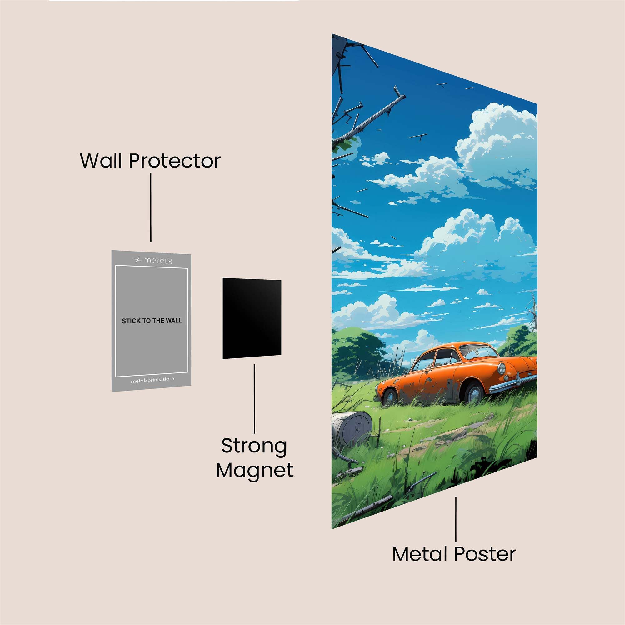 Volkswagen Serenity Safe Wall Magnetic / M