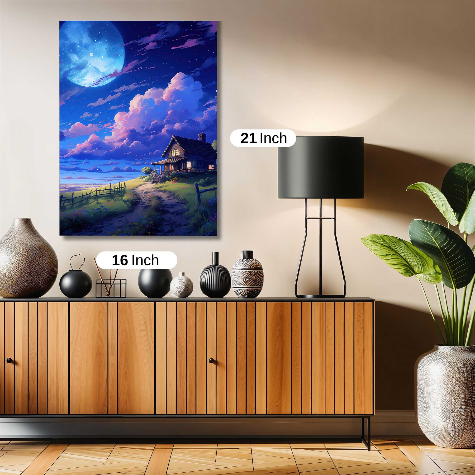 Moonlit Serenity Safe Wall Magnetic / M