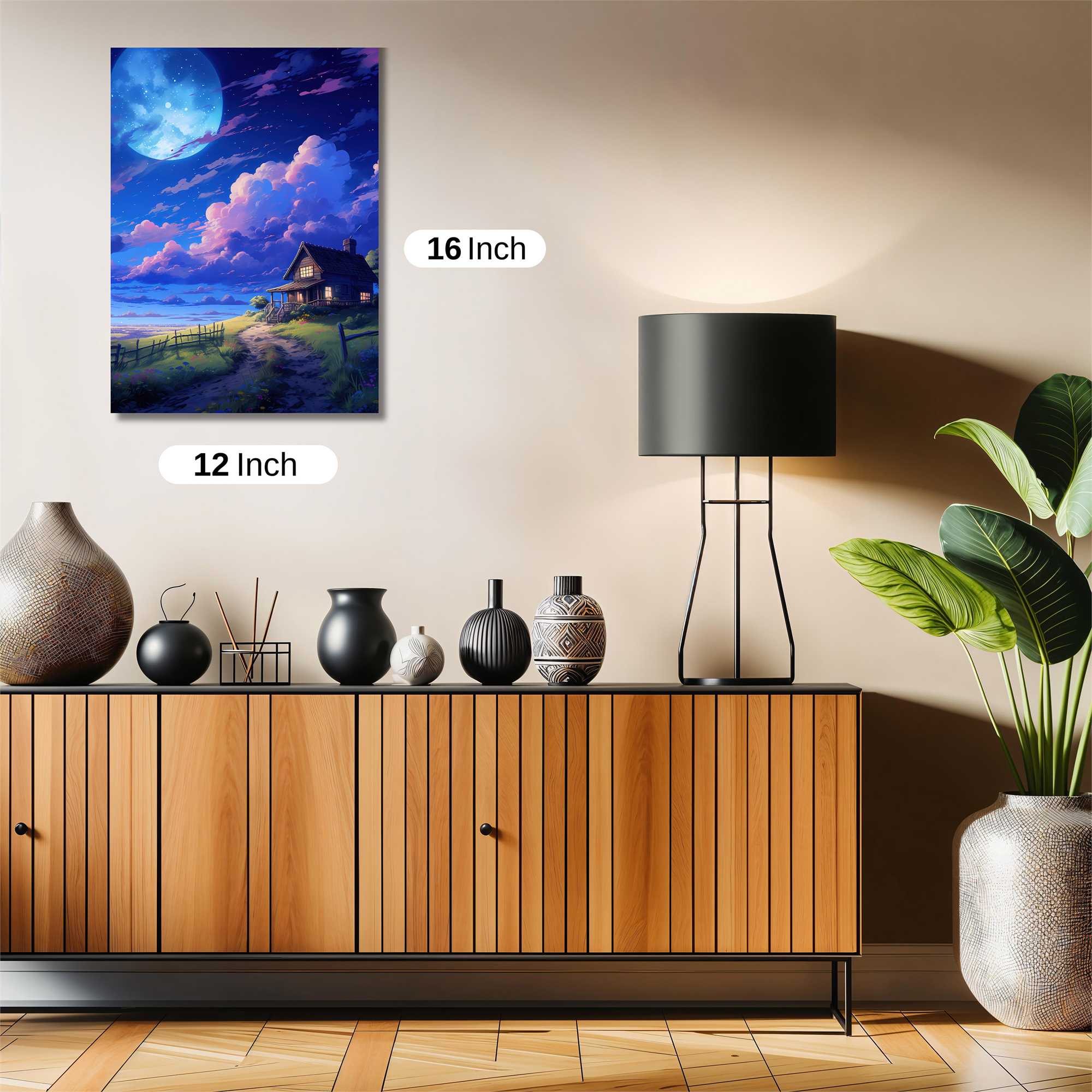Moonlit Serenity Safe Wall Magnetic / M
