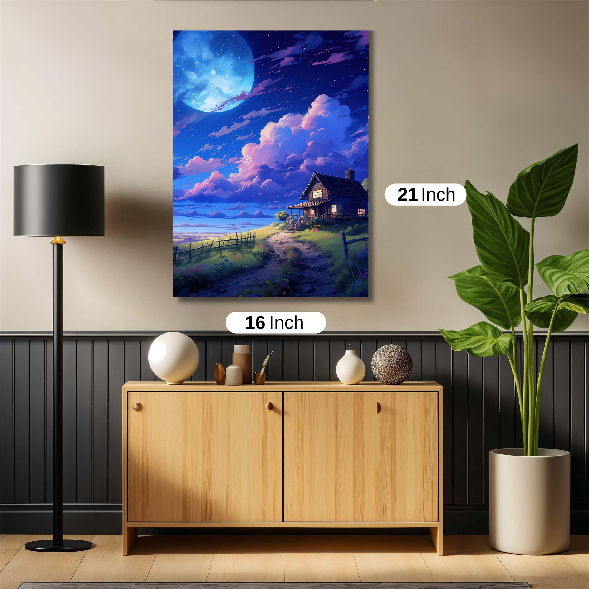 Moonlit Serenity Safe Wall Magnetic / M