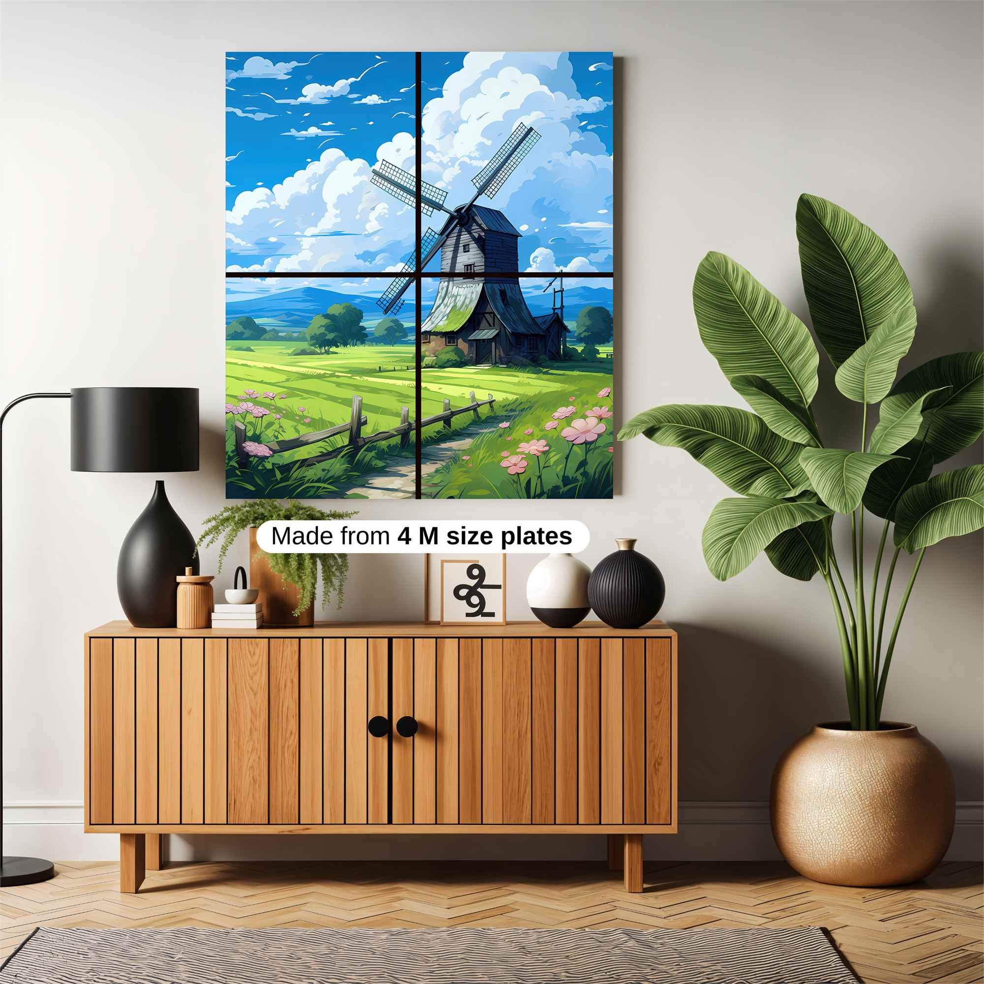 Windmill Whimsy Safe Wall Magnetic / M